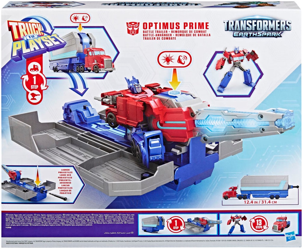 Hasbro Actionfigur »Transformers EarthSpark Optimus Prime Battle-Anhänger« mit Licht- und Sound