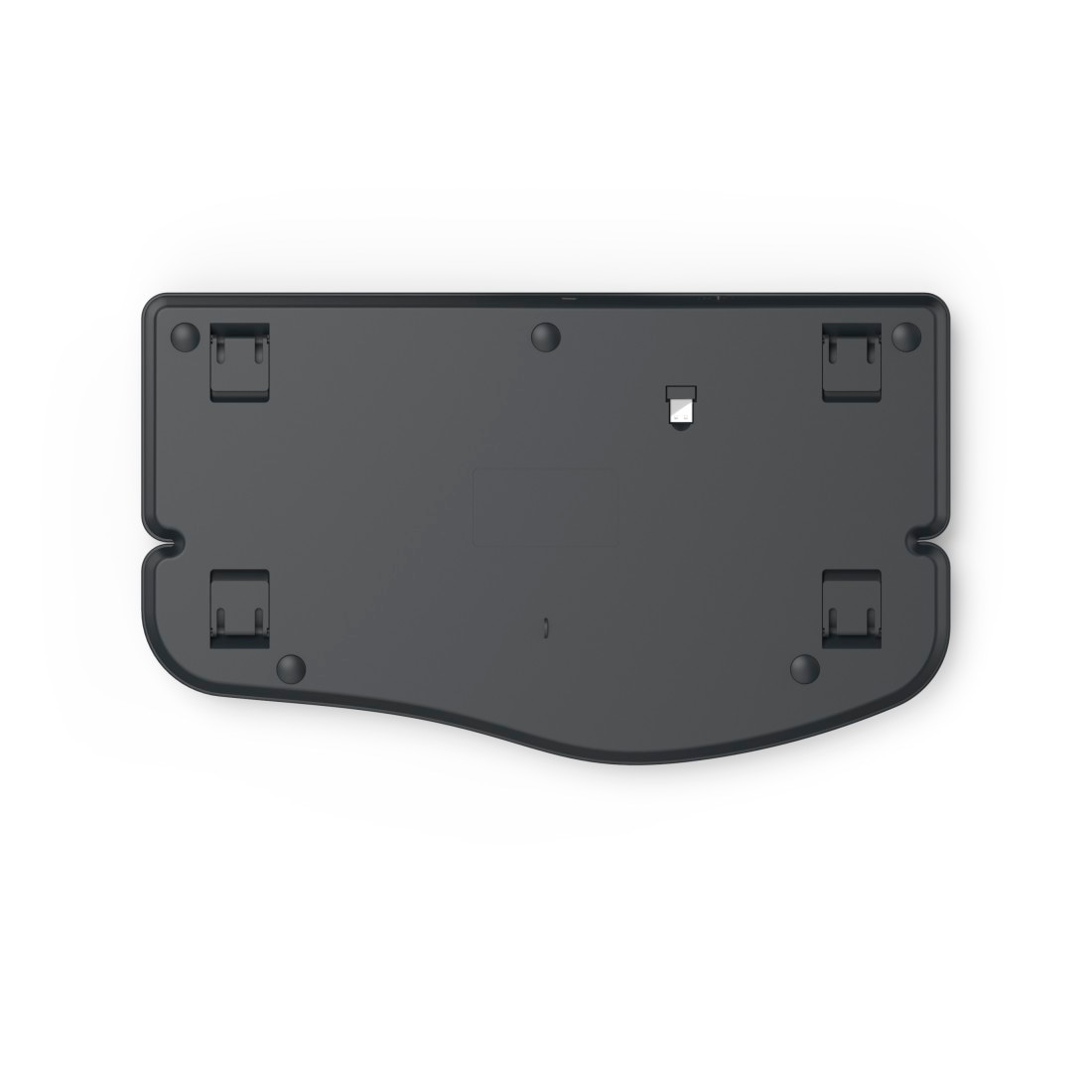 Hama ergonomische Tastatur »Ergonomische Tastatur (kabellos, Multi Device, 2x Bluetooth, 1x Funk)« (Handgelenkauflage | ausklappbare Füße)