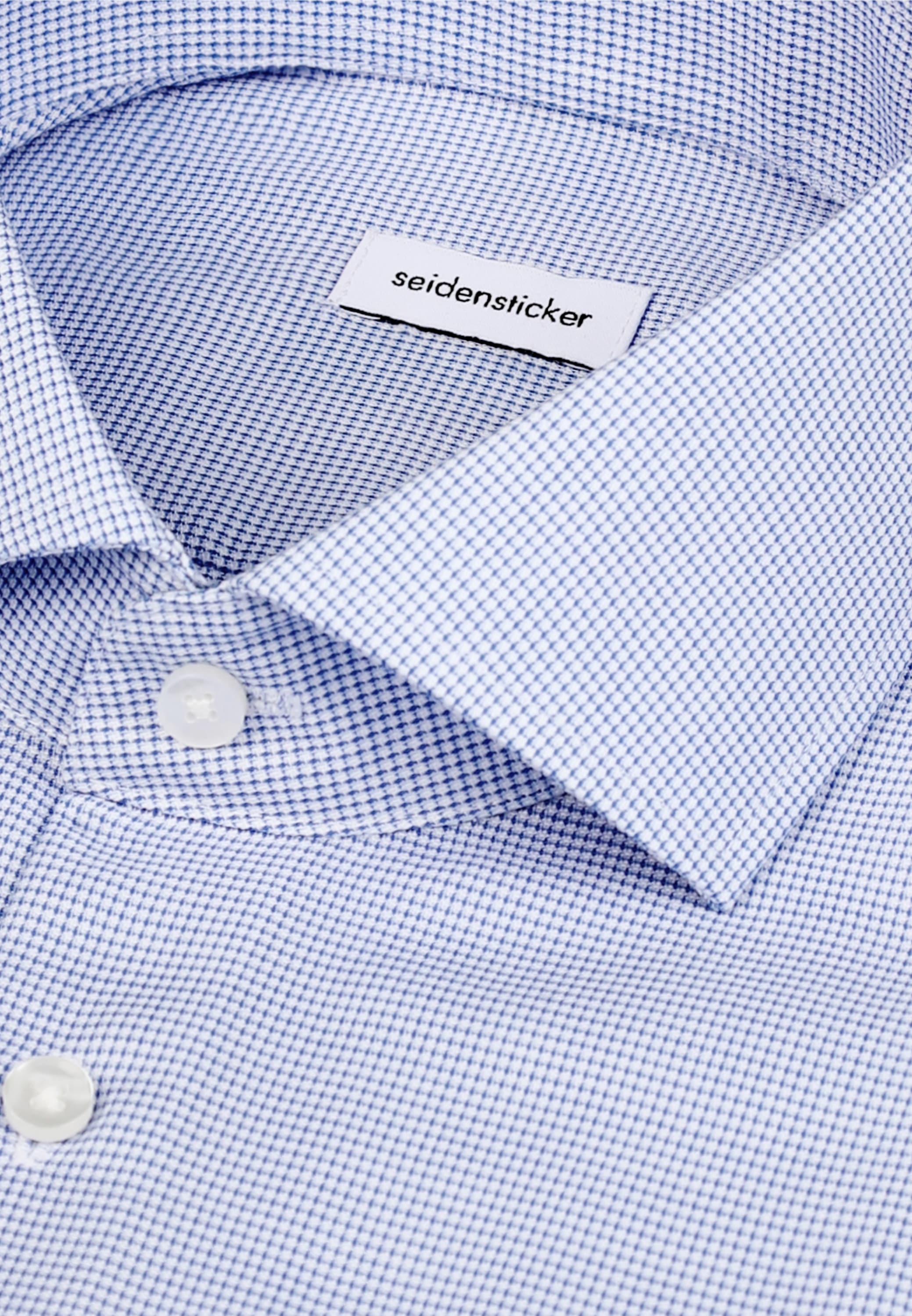 seidensticker Businesshemd »Schwarze Rose« Regular 1/2 Kentkragen Struktur