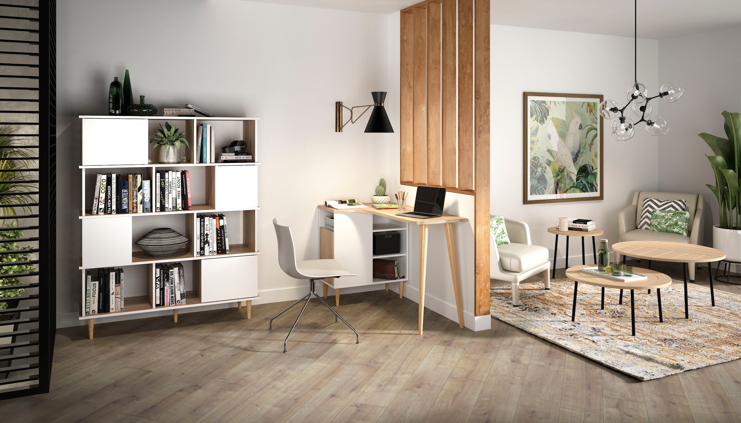 TemaHome Schreibtisch »NOOK«, platzsparender Eckschreibtisch