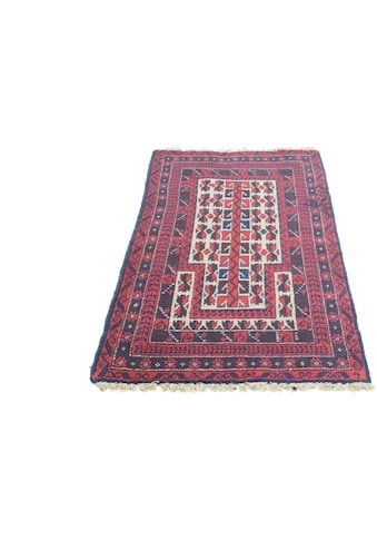 Wollteppich »Belutsch Teppich handgeknüpft rot«, rechteckig