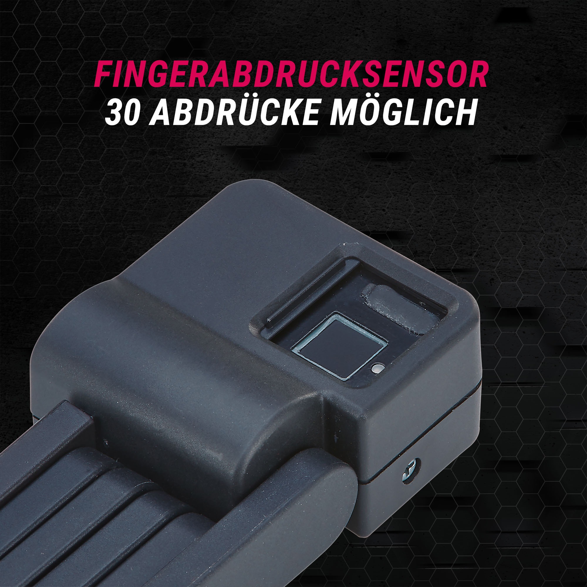 Prophete Faltschloss »Faltschloss mit Fingerabdrucksensor«