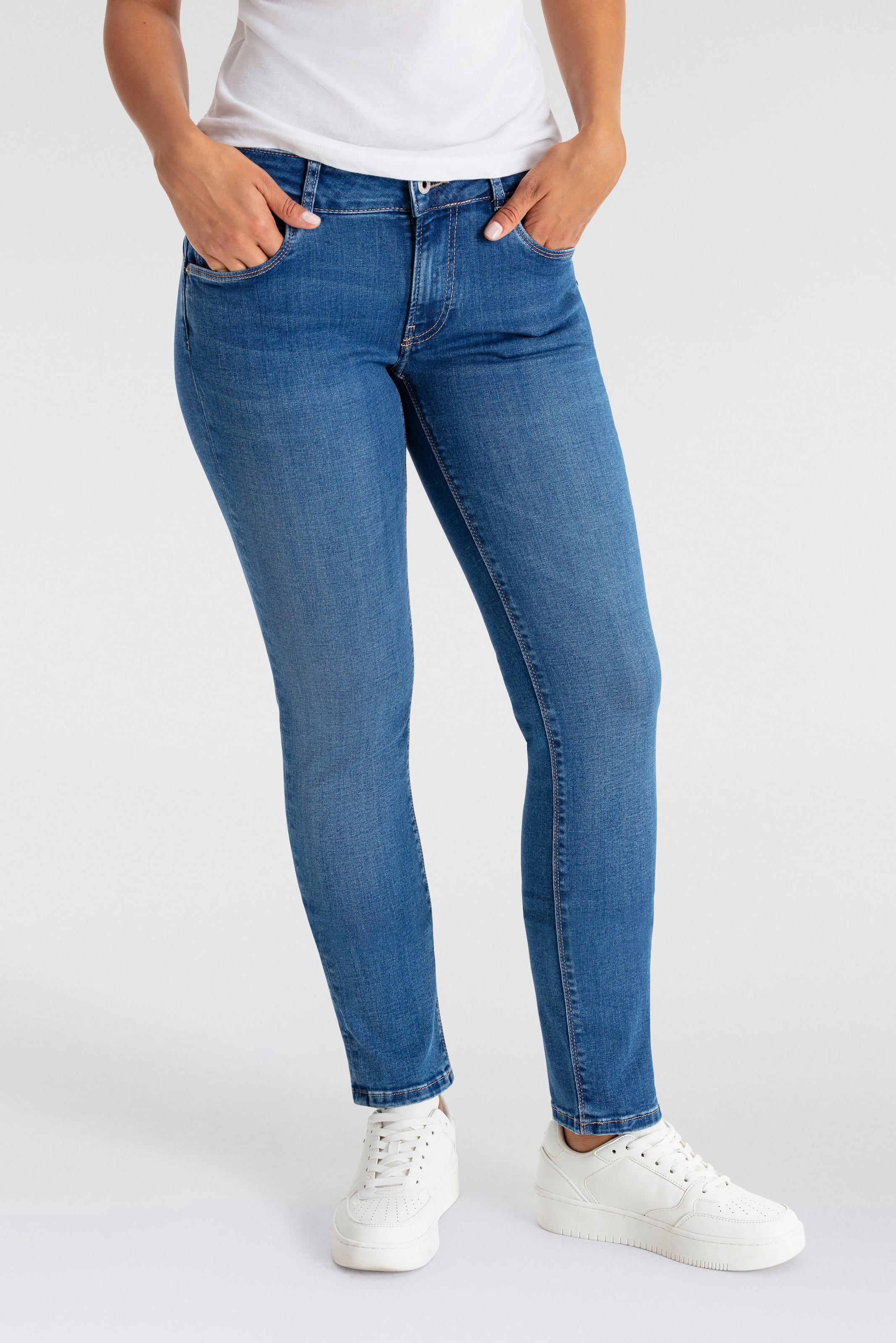 Pepe Jeans Slim-fit-Jeans »SLIM JEANS LW, mit niedriger Leibhöhe«