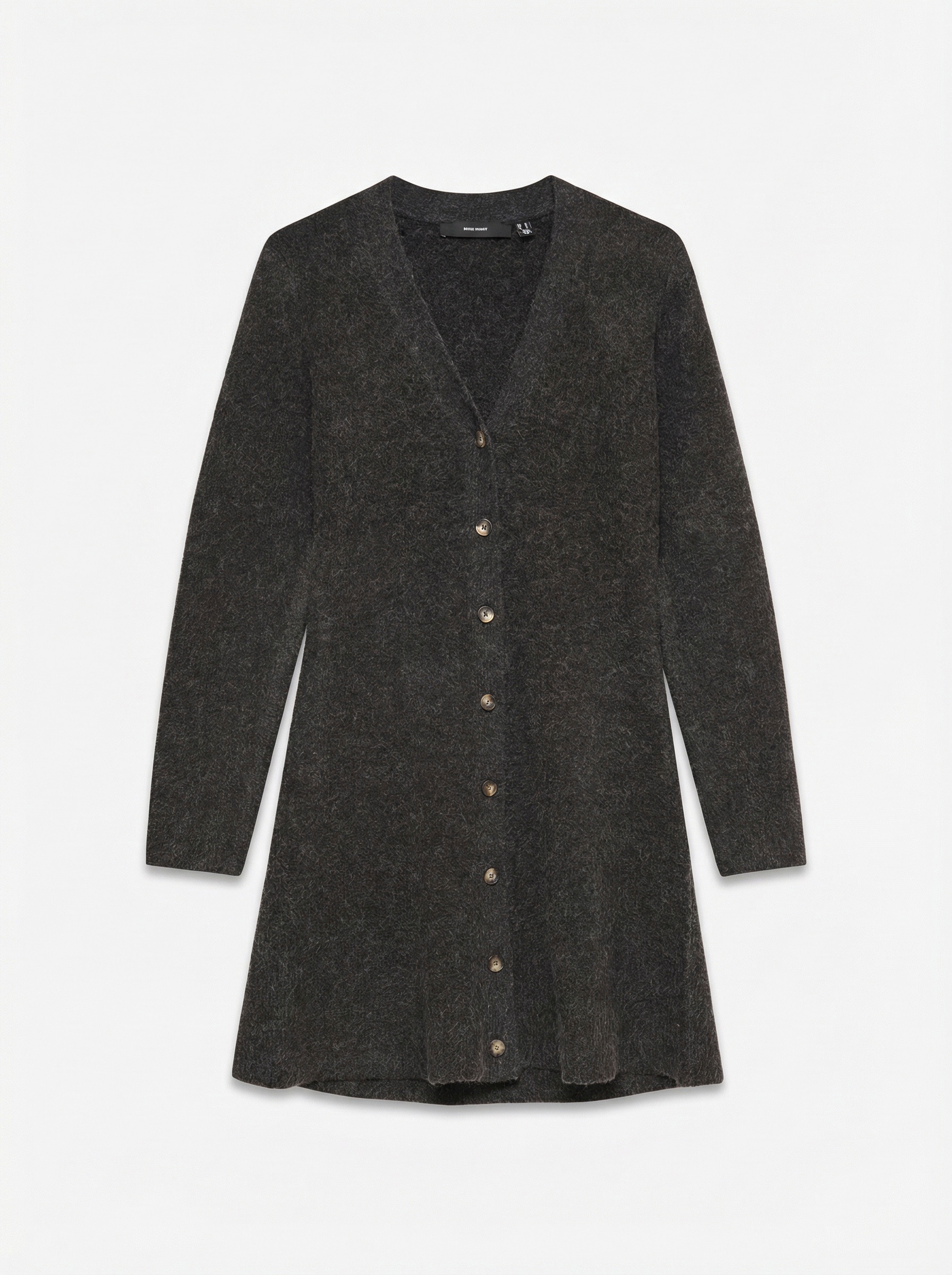 Vero Moda Strickkleid »VMDOFFYJAQUARD LS V-NK BUTTON DRESS NOOS« Materialmix