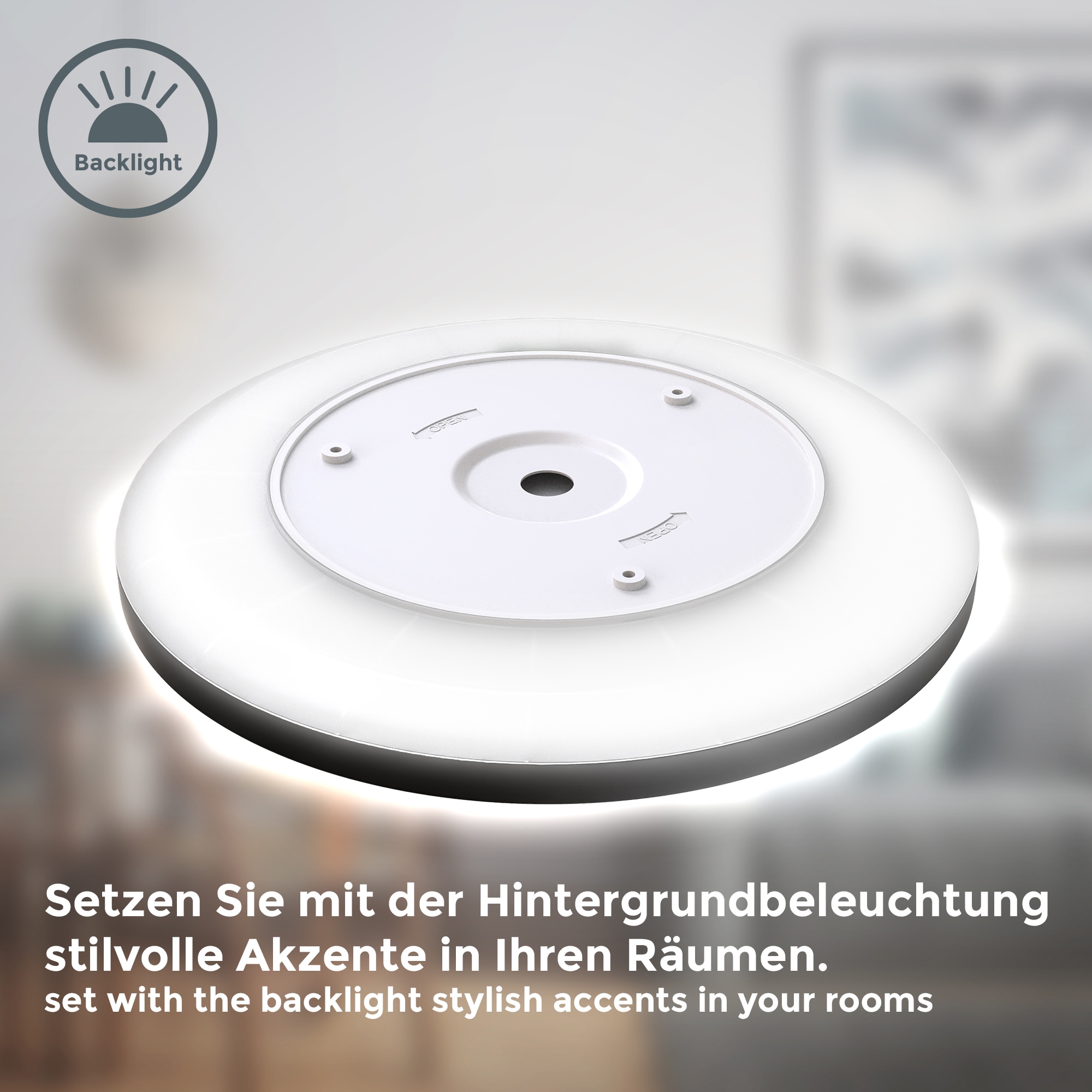 B.K.Licht Panel, 1 flammig, Leuchtmittel LED-Modul | LED fest integriert, Deckenleuchte, 18 Watt, ultra-flach, indirektes Licht, neutralweiß