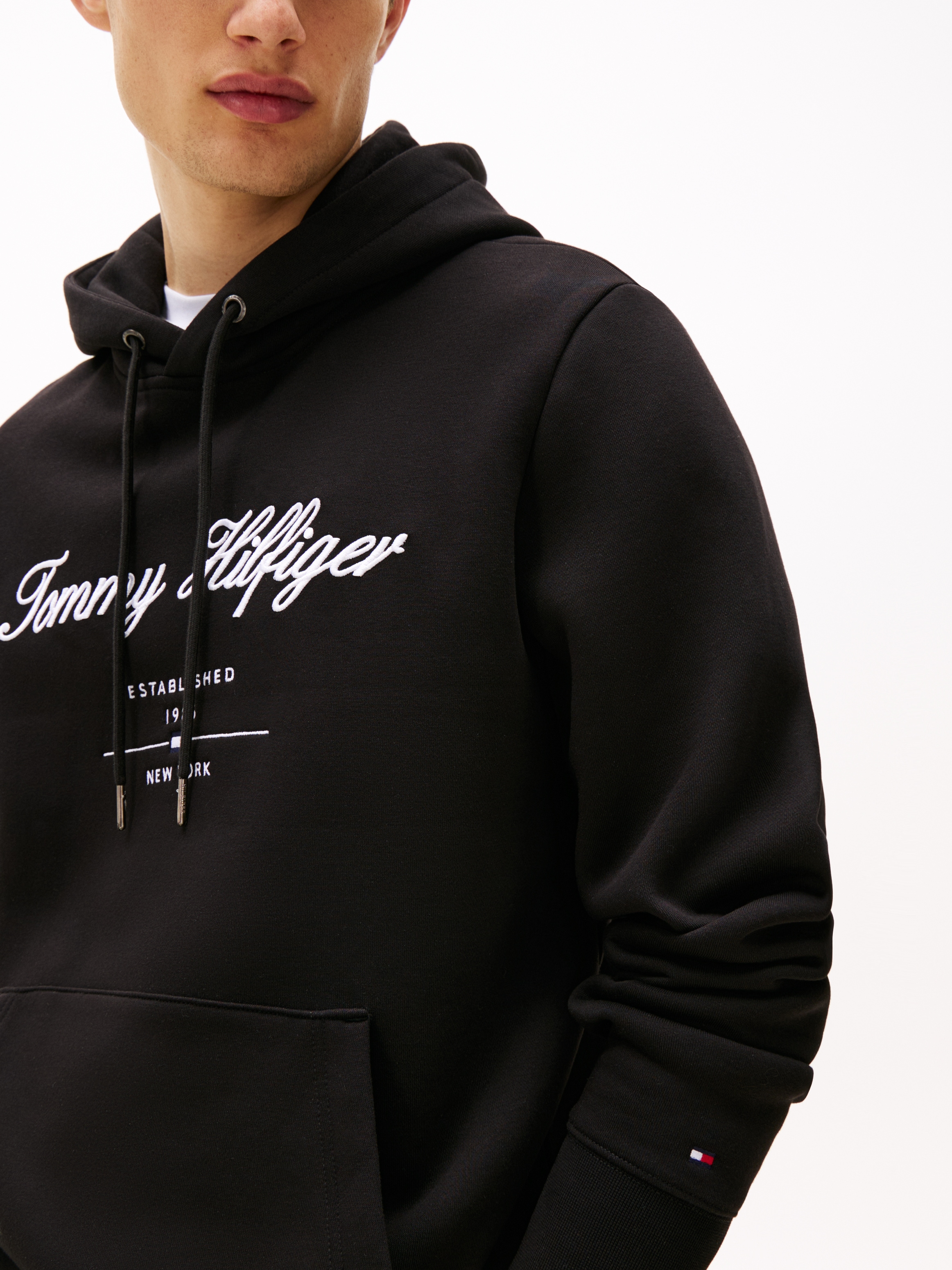 Tommy Hilfiger Hoodie »SCRIPT LOGO HOODY«, mit aufgesticktem Logo
