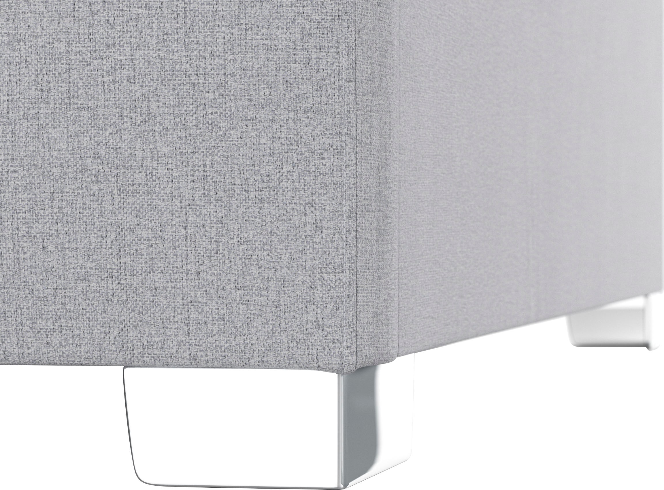 DOMO collection Ecksofa »Anzio in kubischer Formensprache, flache Armlehnen, L-Form«, Wahlweise mit Bettfunktion und Federkern für hohen Sitzkomfort