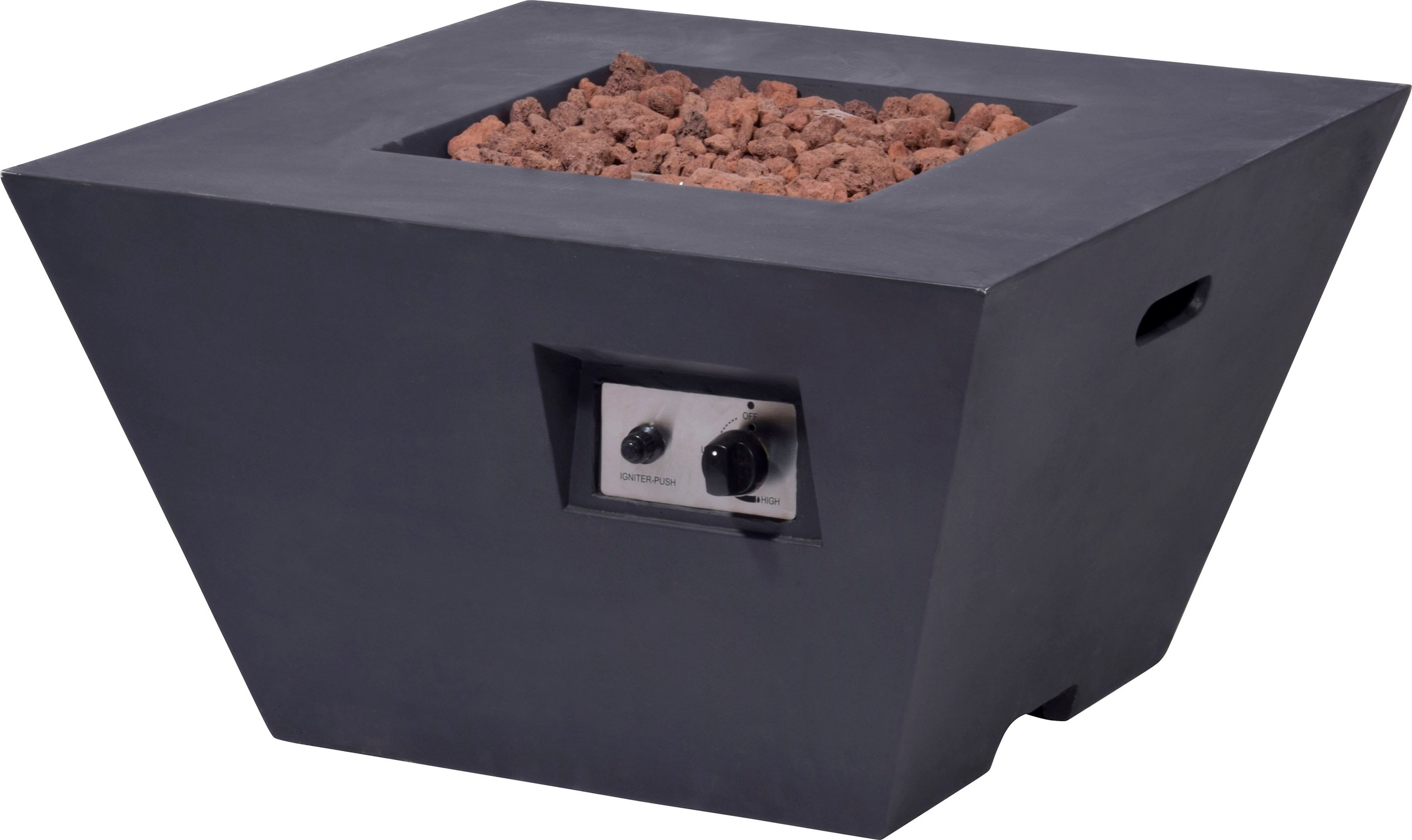 Dobar Feuerstelle »Fornido« aus Kunststein (Magnesia) in grau, Größe 0