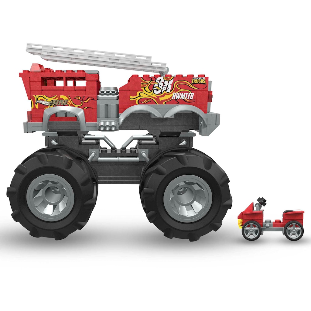 MEGA Spielzeug-Auto »Hot Wheels Feuerwehr-Auto Monster Truck«, (284 tlg.)