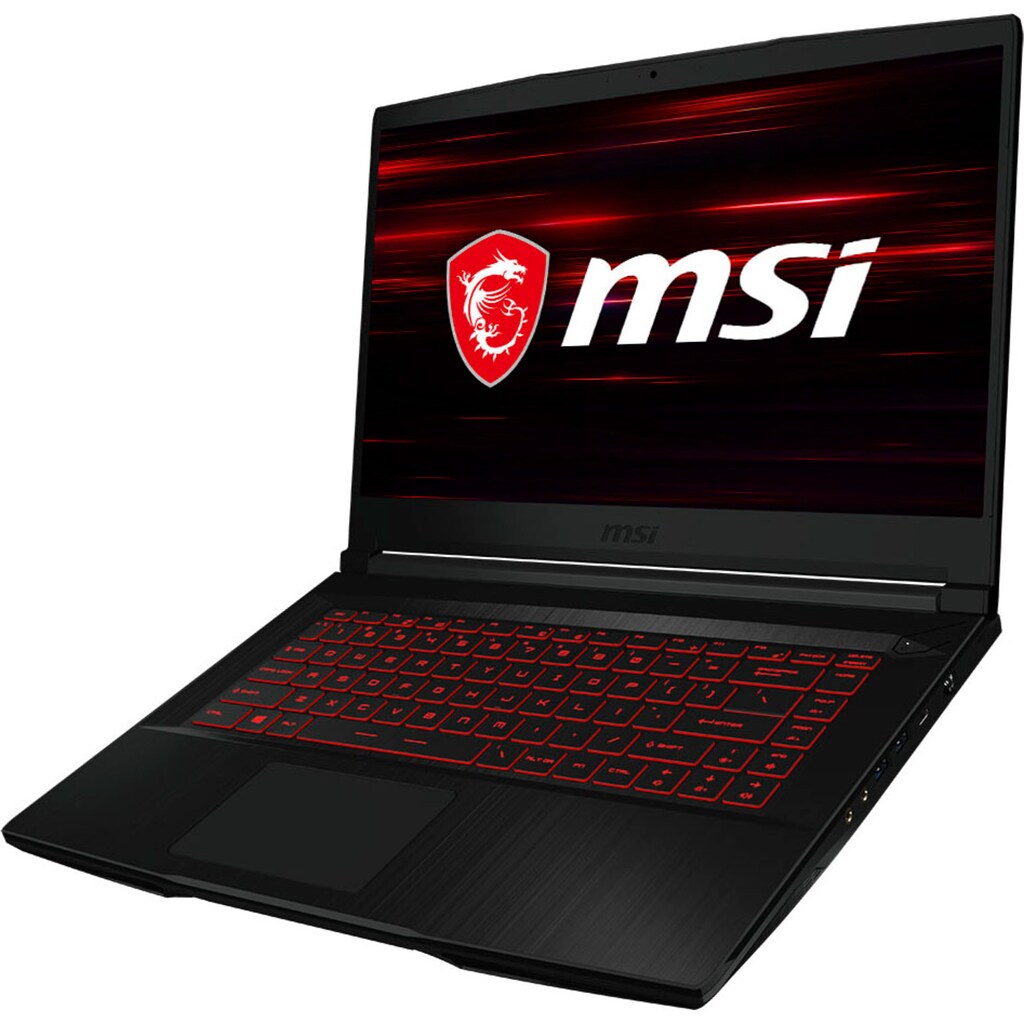 MSI Gaming-Notebook »GF63 Thin 10SC-233«, (39,6 cm/15,6 Zoll), Intel, Core i5, GeForce GTX 1650, 512 GB SSDKostenloses Upgrade auf Windows 11, sobald verfügbar