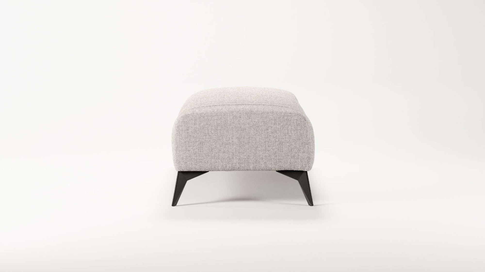 Places of Style Polsterhocker »MATTHEW Sitzhocker XXL, Maße B/T/H: 140/60/43 cm«, Steppung, belastbar bis 180 kg