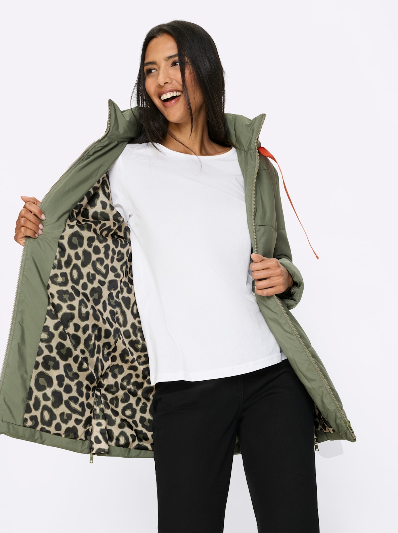 Classic Basics Steppjacke mit Kapuze