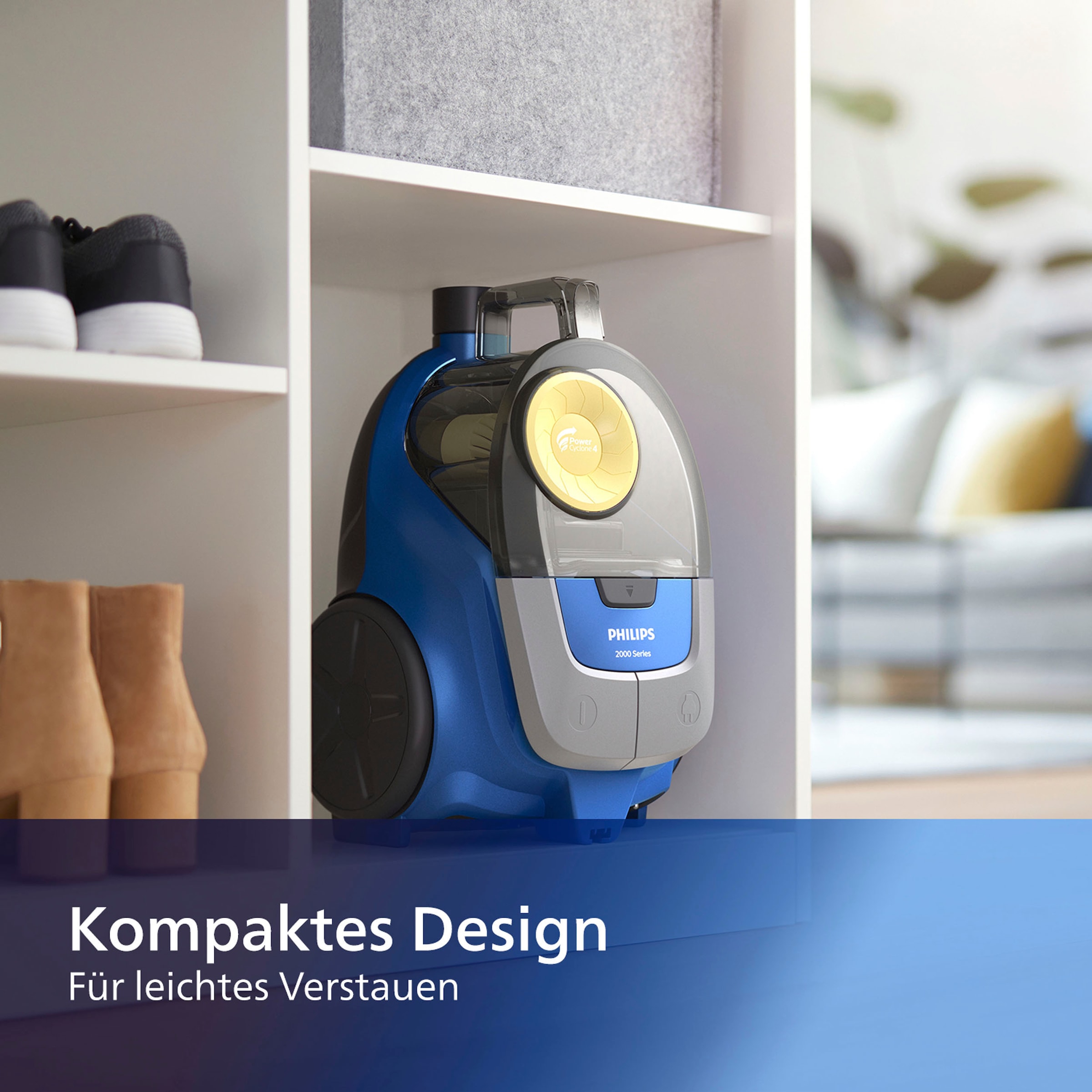 Philips Bodenstaubsauger »XB2125/09 2000 Serie«, 850 W, beutellos, Super-Clean-Luftfilter, PowerCyclone 4, mit 1,3 l Fassungsvermögen