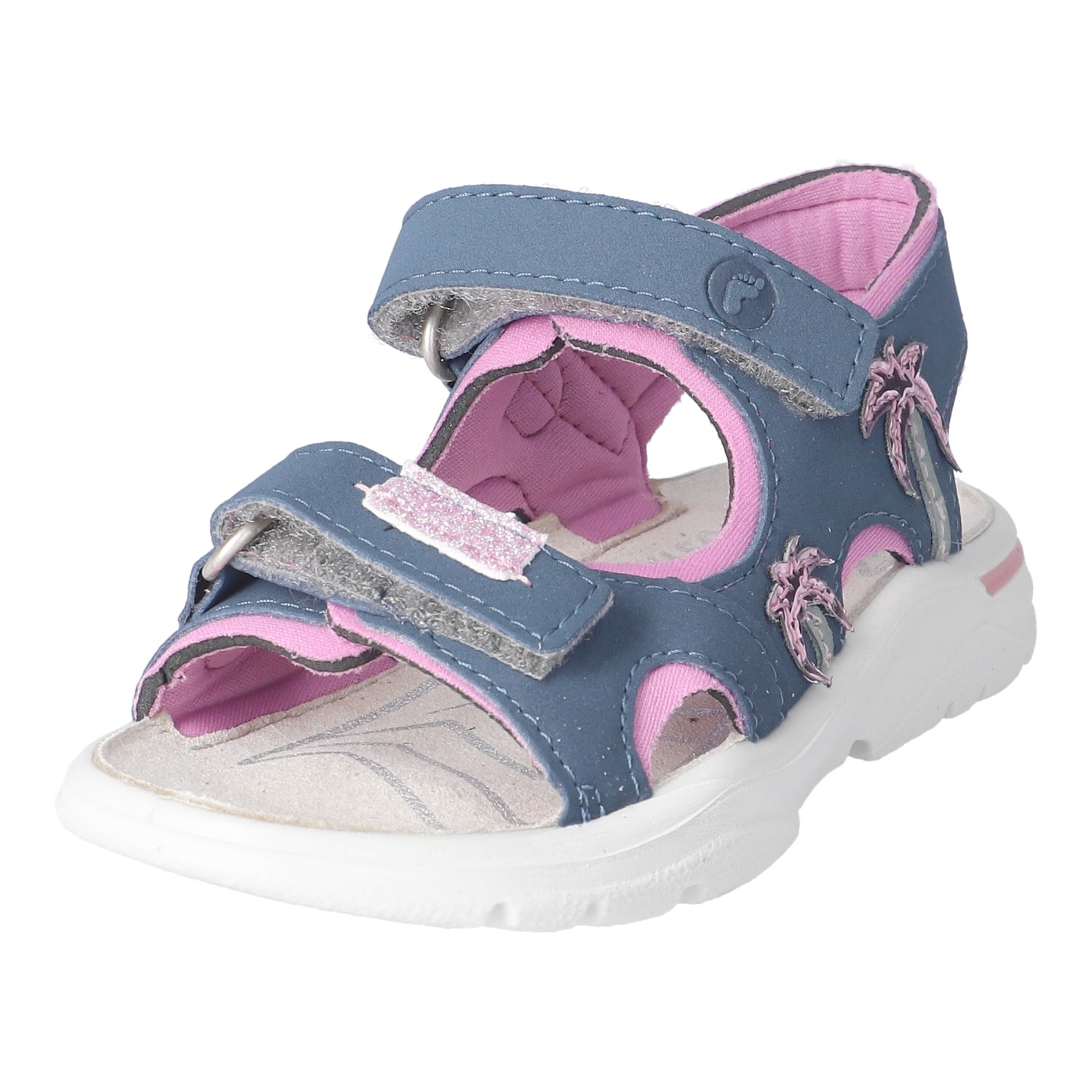 Ricosta Sandale »Carmi«  Klettschuh mit Glitzer, mit WMS, Größenschablone zum Download