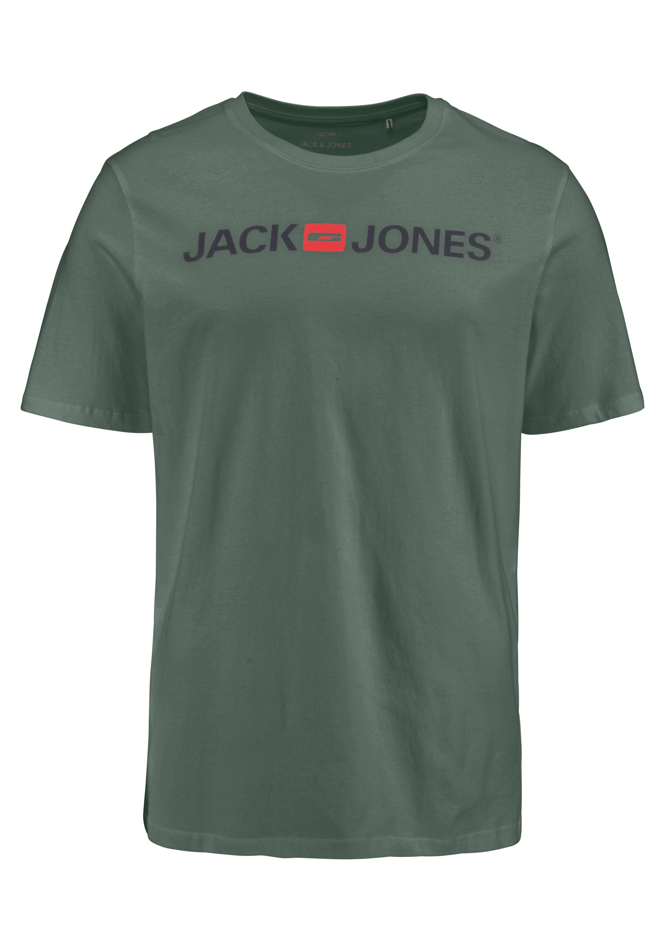 Jack & Jones T-Shirt »JJECORP   mit Print, vielseitig kombinierbar für den Alltag« Logodruck, modisch, regular fit, Baumwolle, Rundhals