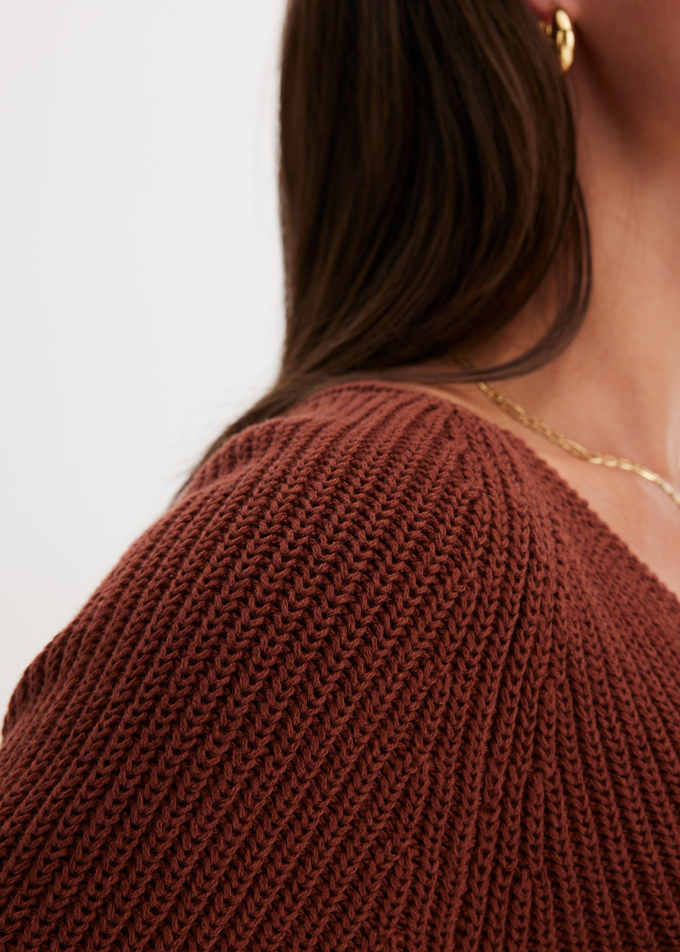 bonprix Strickpullover »Gerippter Pullover aus reiner Baumwolle« Gerippter Pullover aus reiner Baumwolle