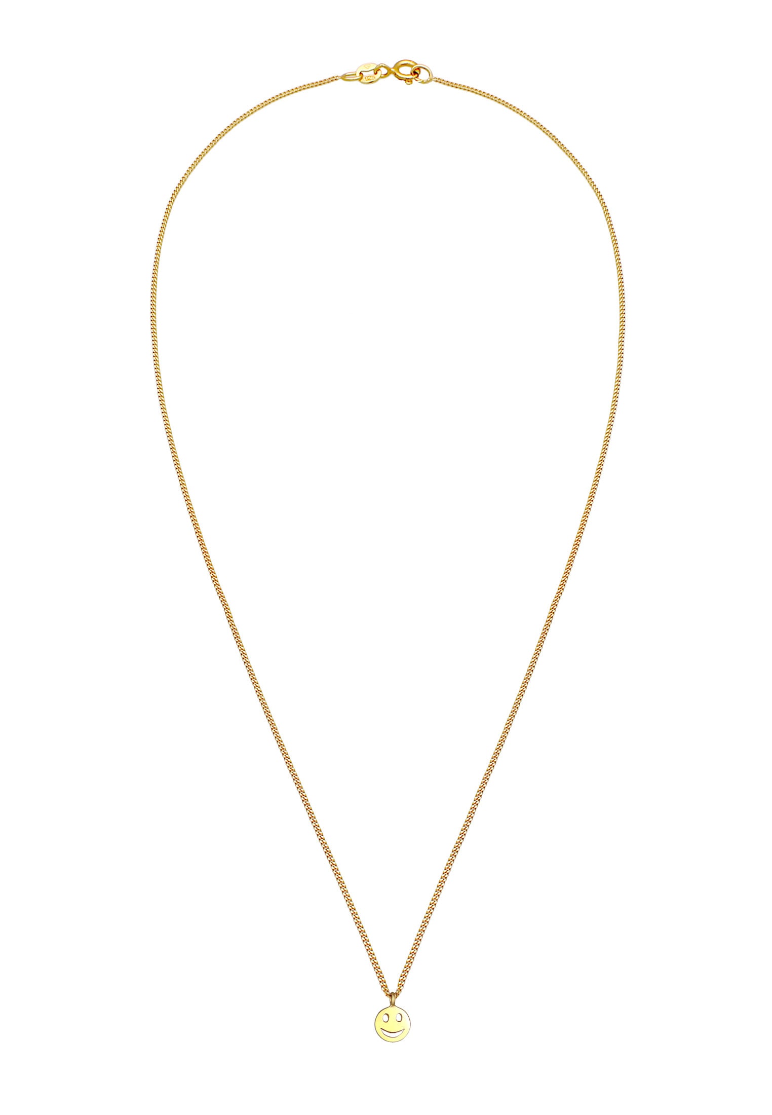 Elli Kette mit Anhänger »Halskette mit Happy Smiling Face 925 Silber«