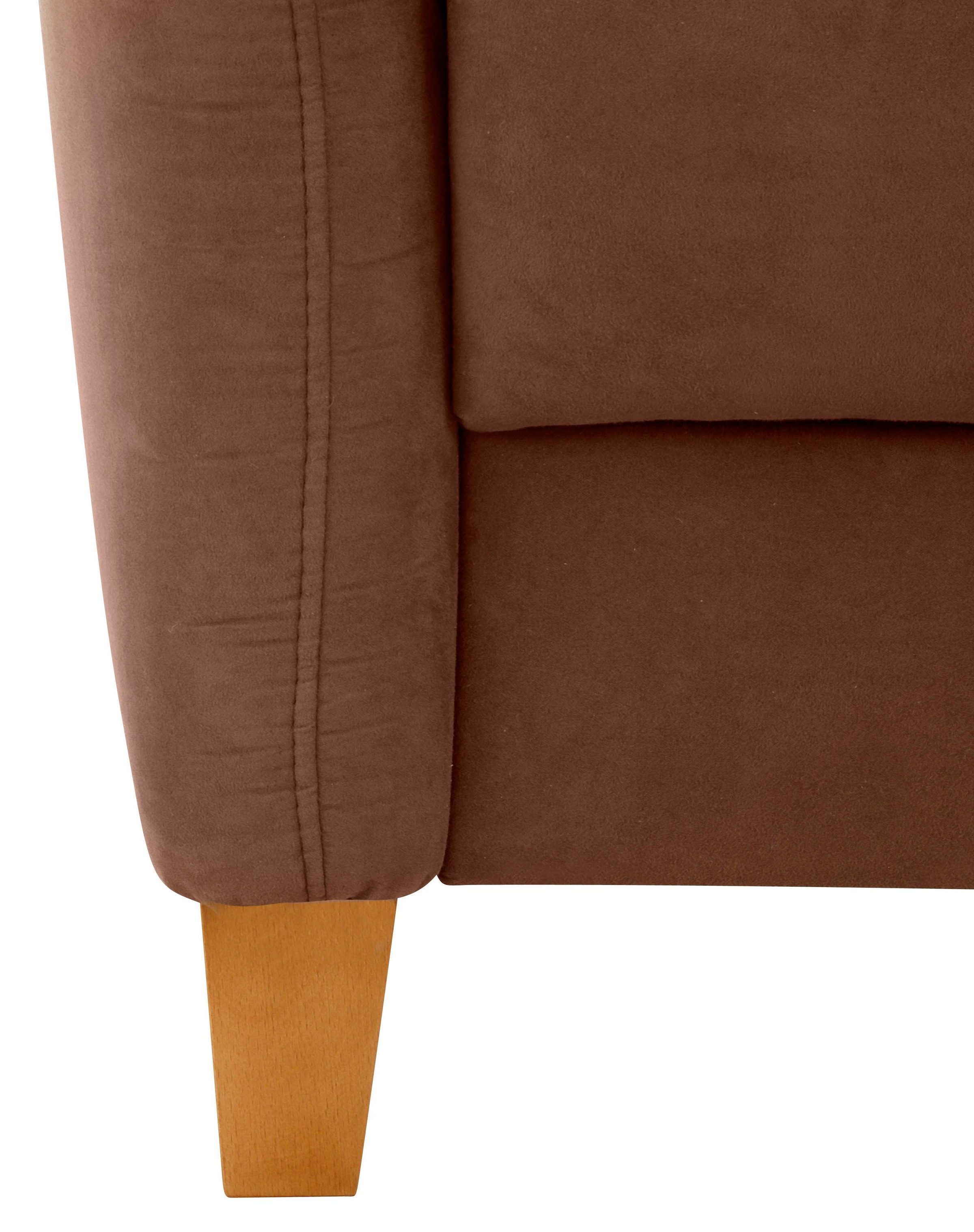 Home affaire Ecksofa »Palmera L-Form, B: 244 cm«, optional Bettfunktion & Bettkasten, Federkern