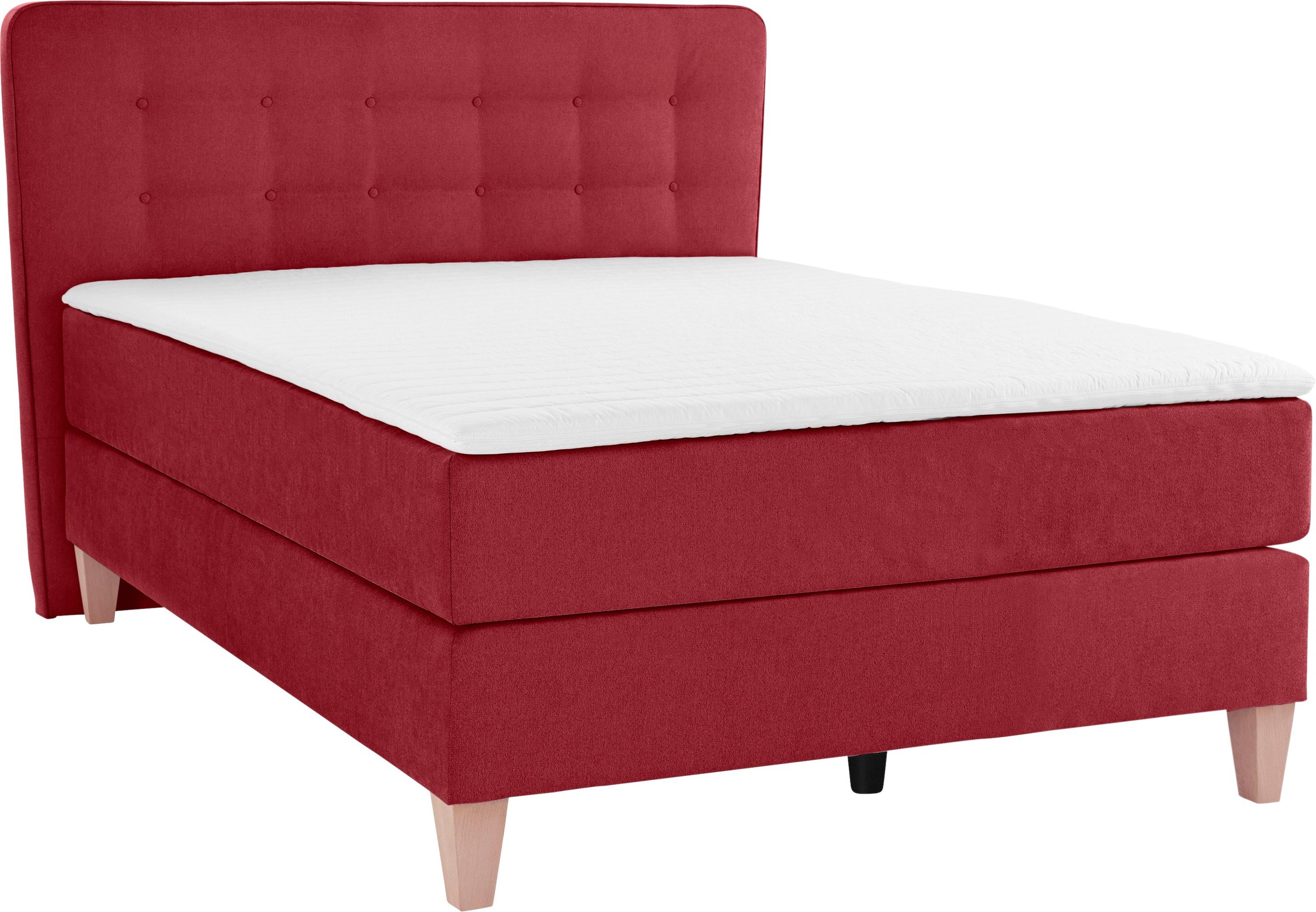 Home affaire Boxspringbett »Ascola«, incl. Topper, 5, Breiten, 3 Ausführungen, 2 Härtegrade