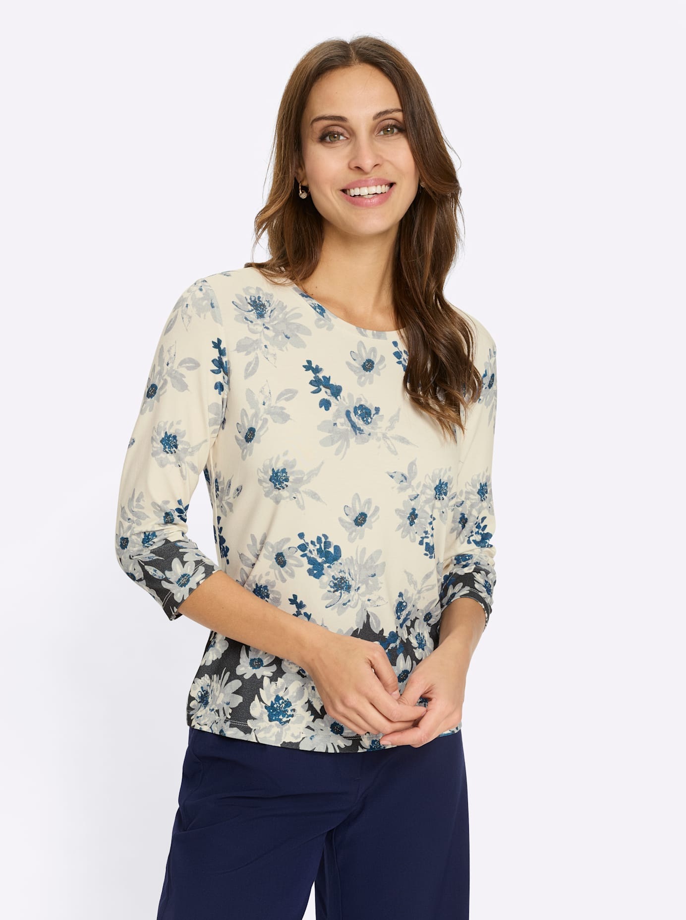 Lady 3/4-Arm-Shirt »Druck-Shirt« 1 tlg.