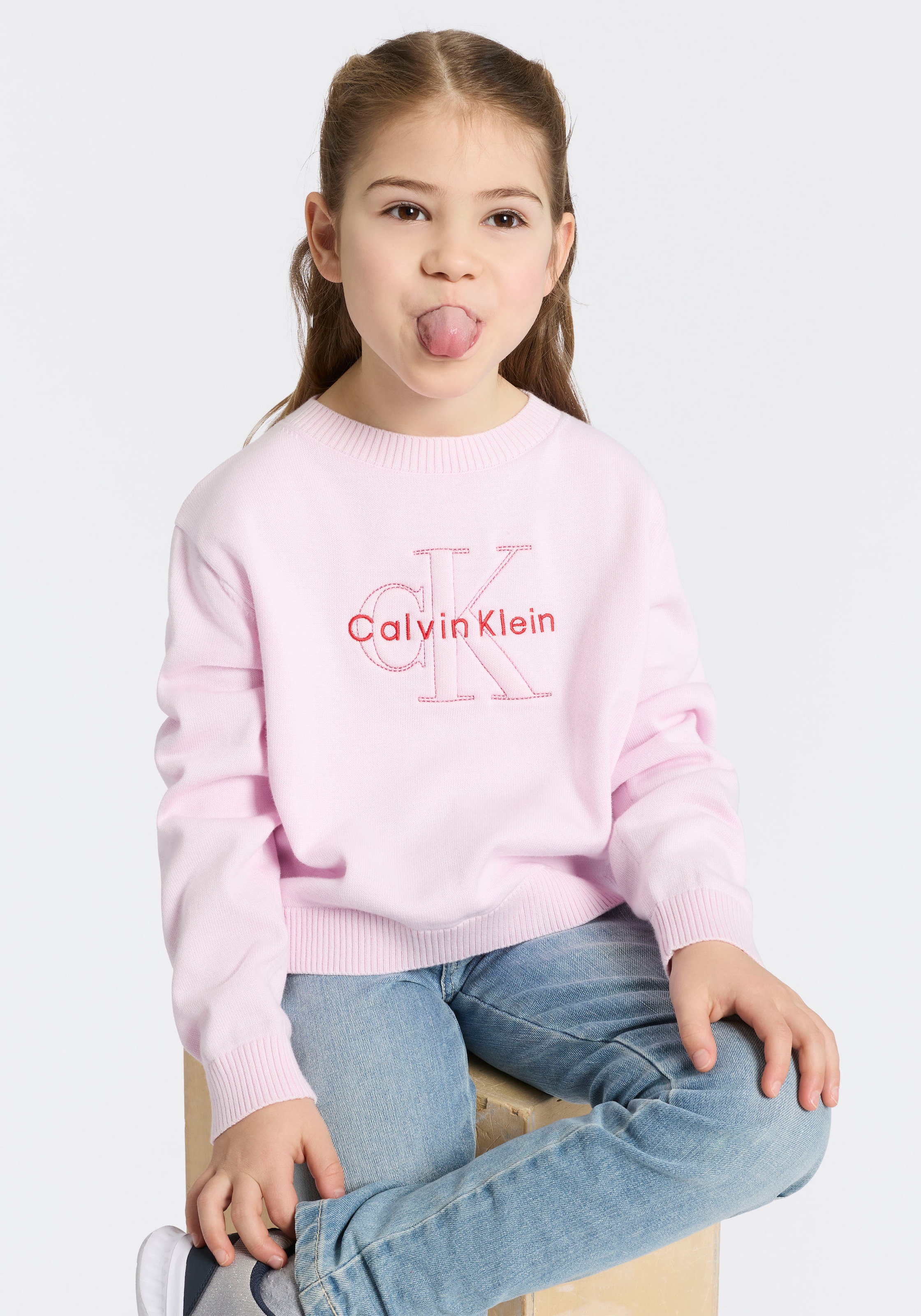Calvin Klein Jeans Strickpullover Regular fit, für Kinder bis 16 Jahre
