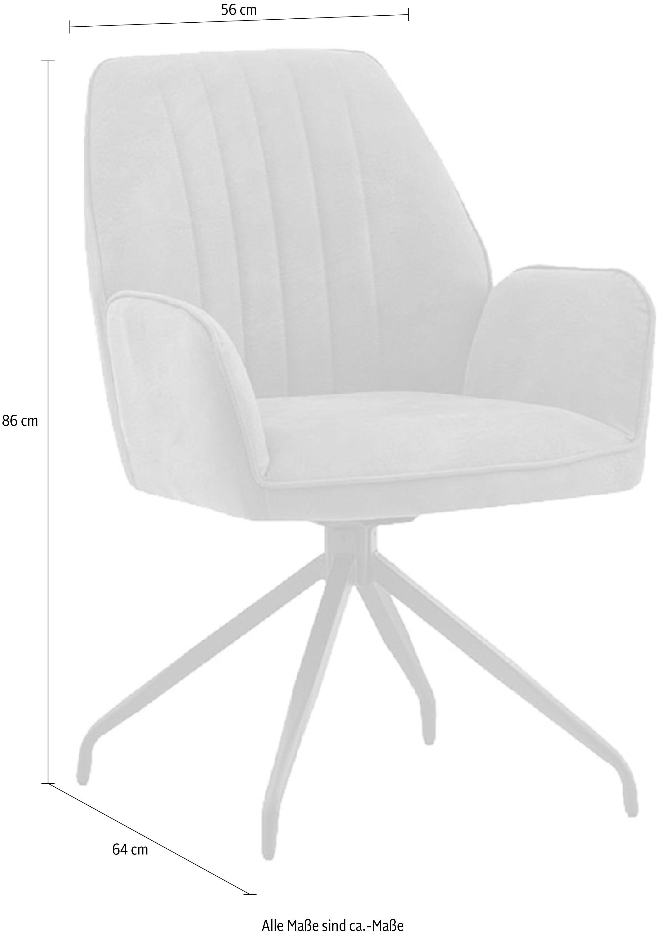 Home affaire Stuhl »Pollenca«, (Set), 2 St., Microfaser, tolle Optik