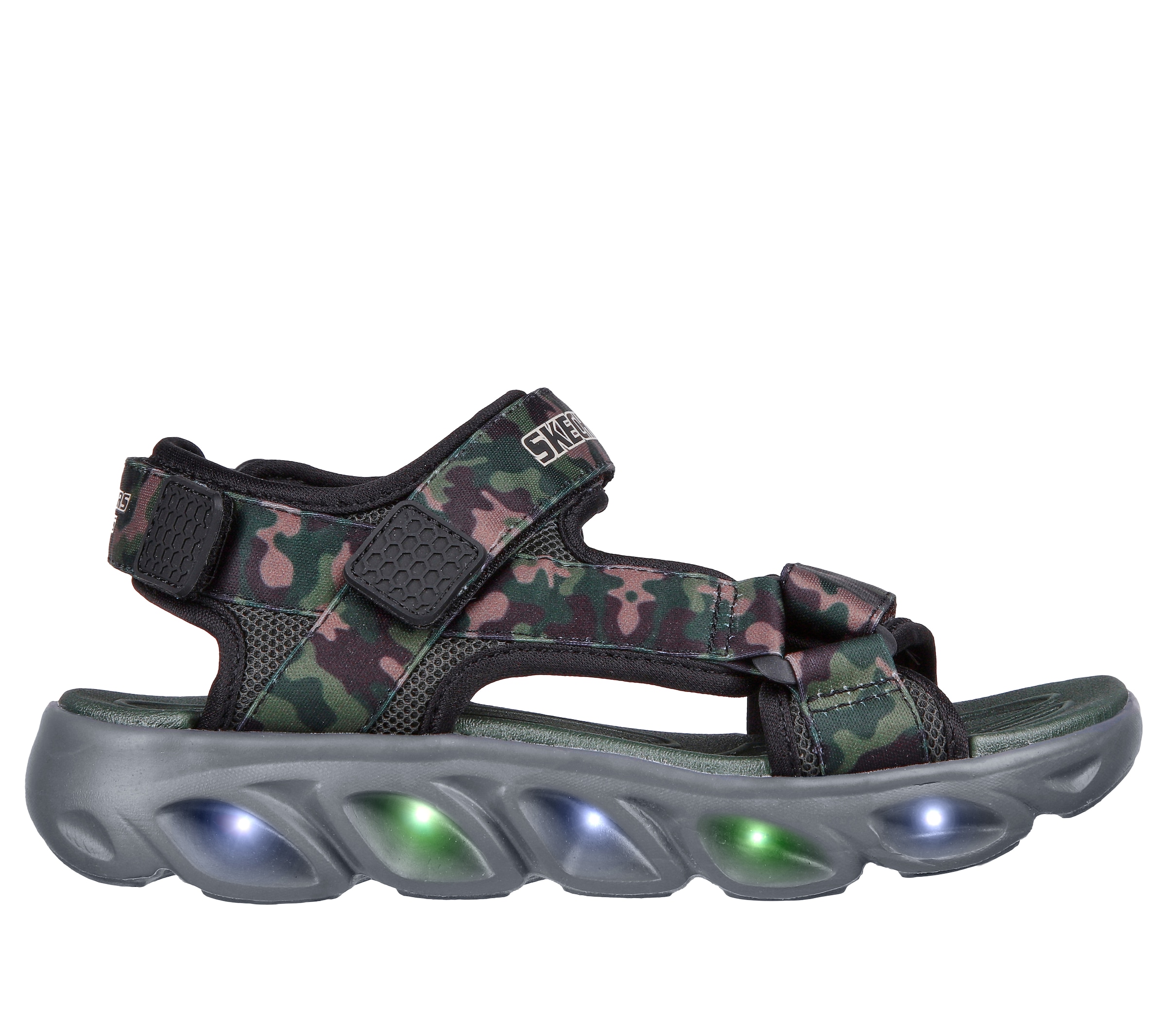 Skechers Sandale »HYPNO-SPLASH - SUN BREAKS«  Sommerschuh mit Klettverschluss, Größenschablone zum Download