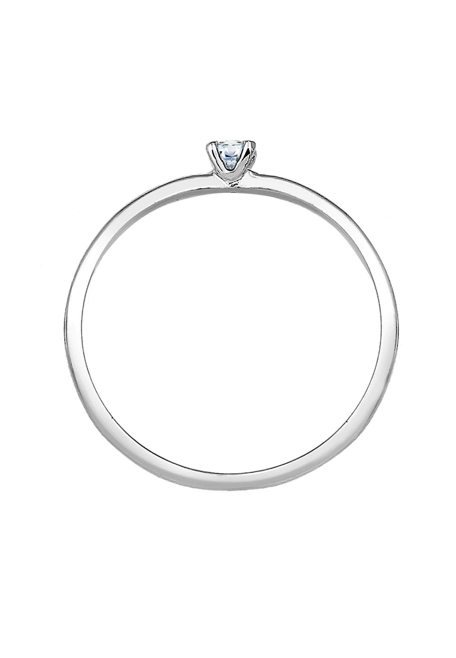 Elli DIAMONDS Verlobungsring »Ring Diamant Weiß Brillantschliff (0.06 ct) 585 Weißgold«