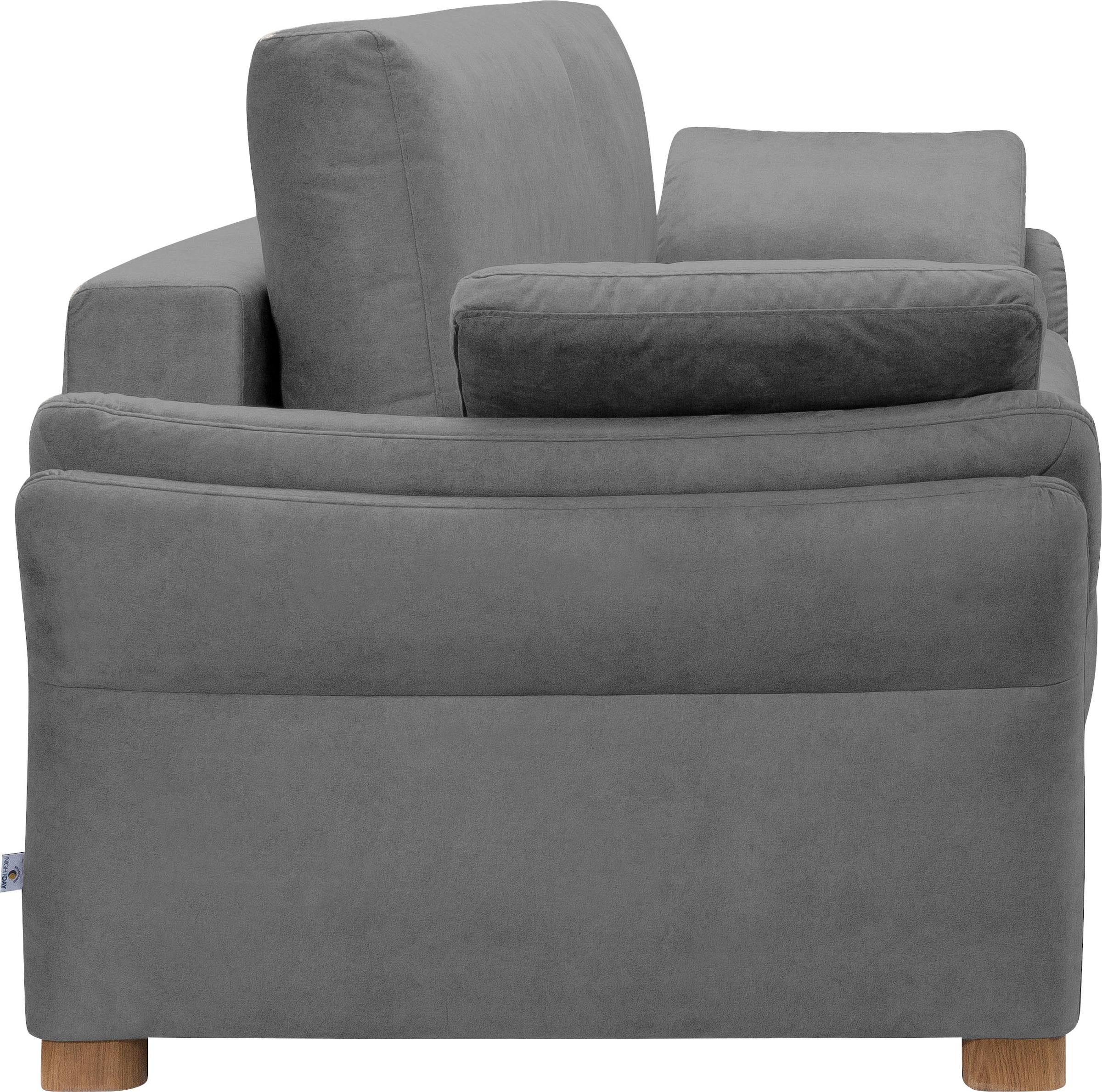 exxpo - sofa fashion 3-Sitzer »Kentt hochwertiger Sitzaufbau für hohen Sitzkomfort, bequeme Armlehnen«, inkl. Boxspring/Federkern-Polsterung, Bettfunktion und Bettkasten