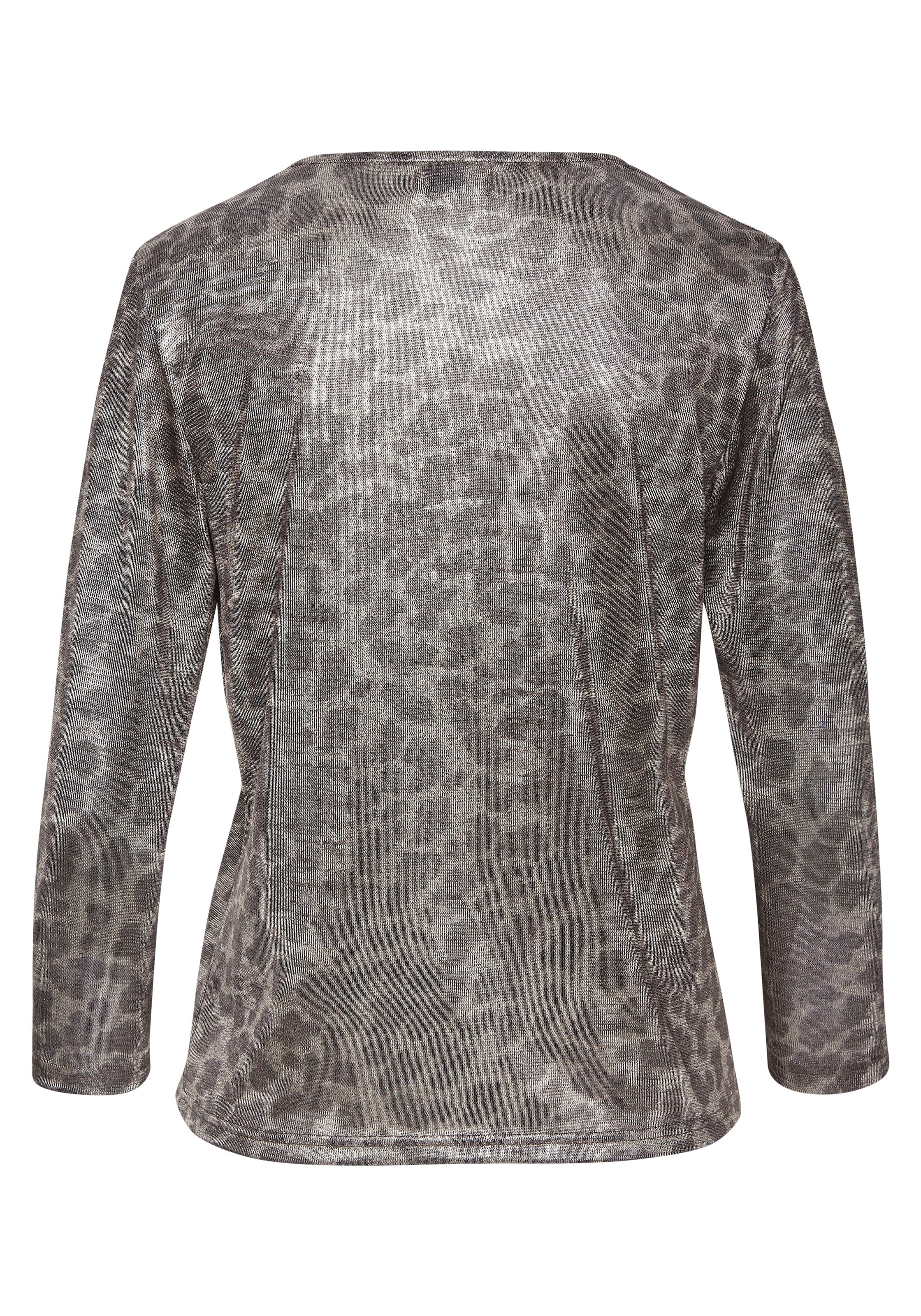 LASCANA 3/4-Arm-Shirt, mit Animaldruck, Jerseyshirt, modisch