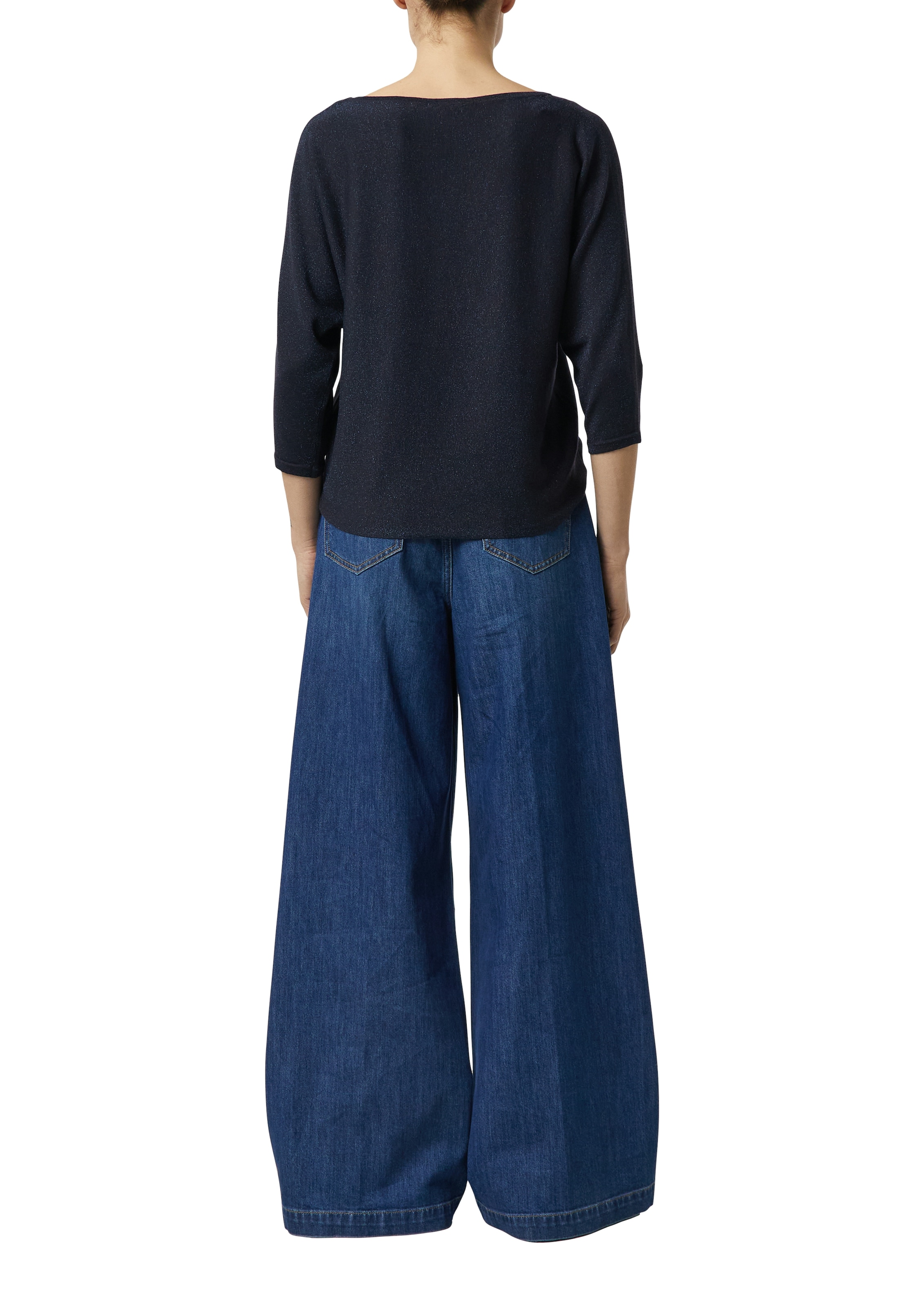 Comma 3/4 Arm-Pullover mit Glitzer-Details