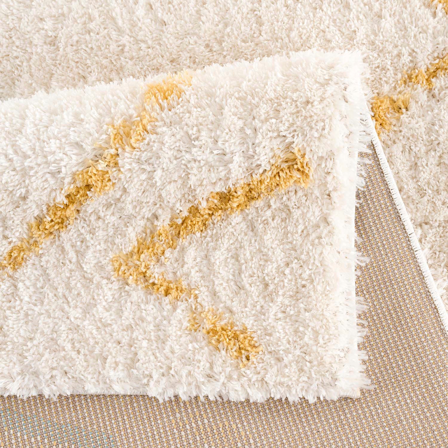 Carpet City Hochflor-Teppich »Pulpy 557« rechteckig 30 mm Höhe besonders weich, Ethno Look, ideal für Wohnzimmer & Schlafzimmer