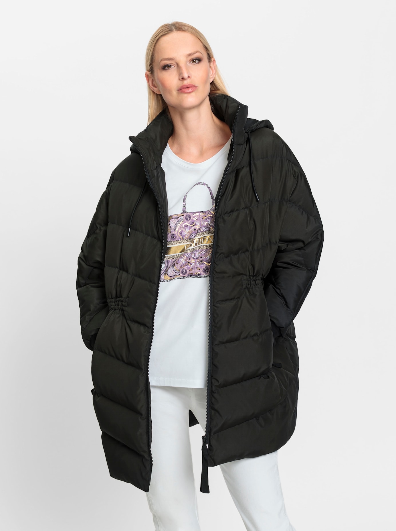 heine Steppjacke, mit Kapuze