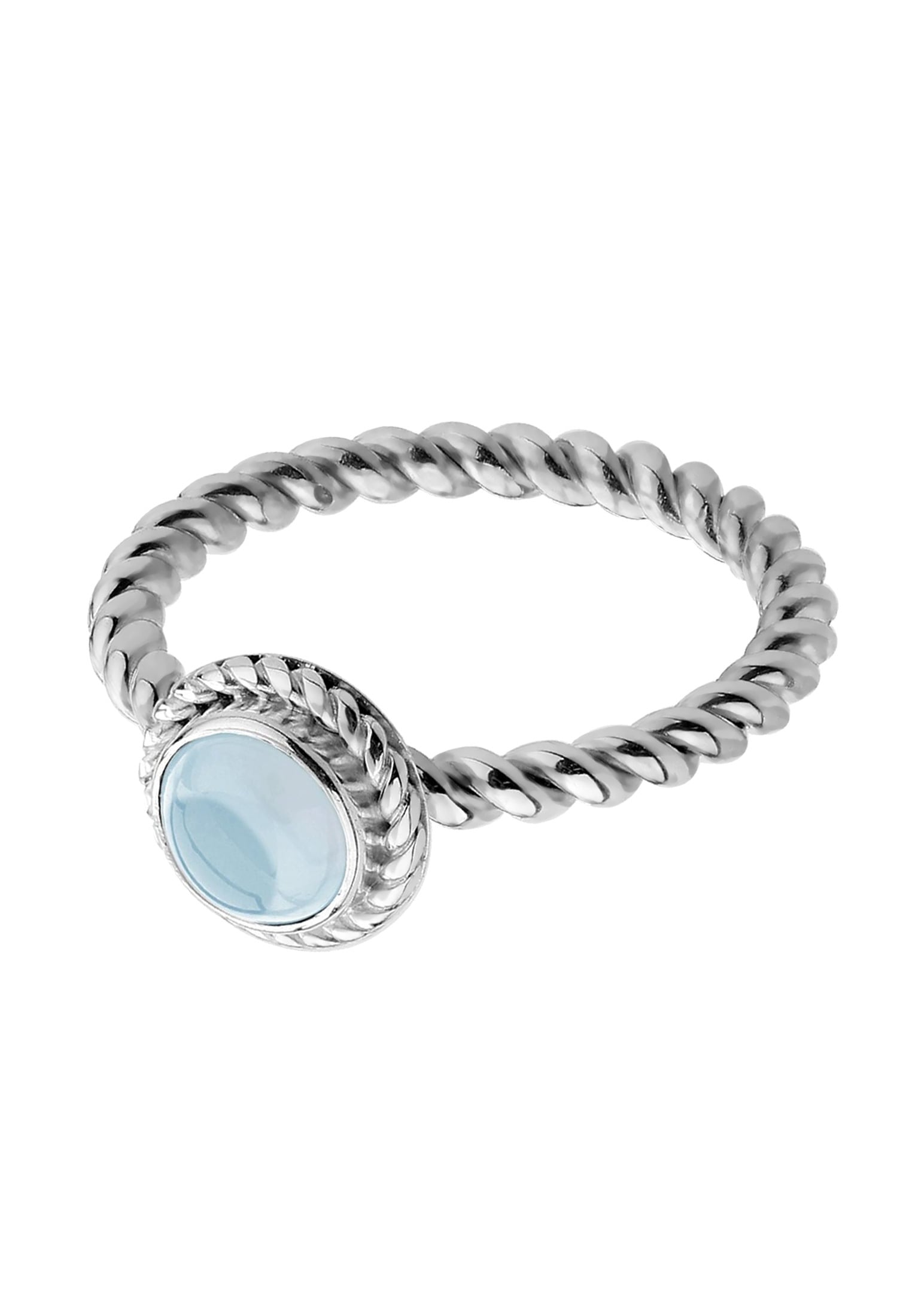 Nenalina Fingerring »Ring Aquamarin Geburtsstein März Trend Stilvoll 925 Silber«