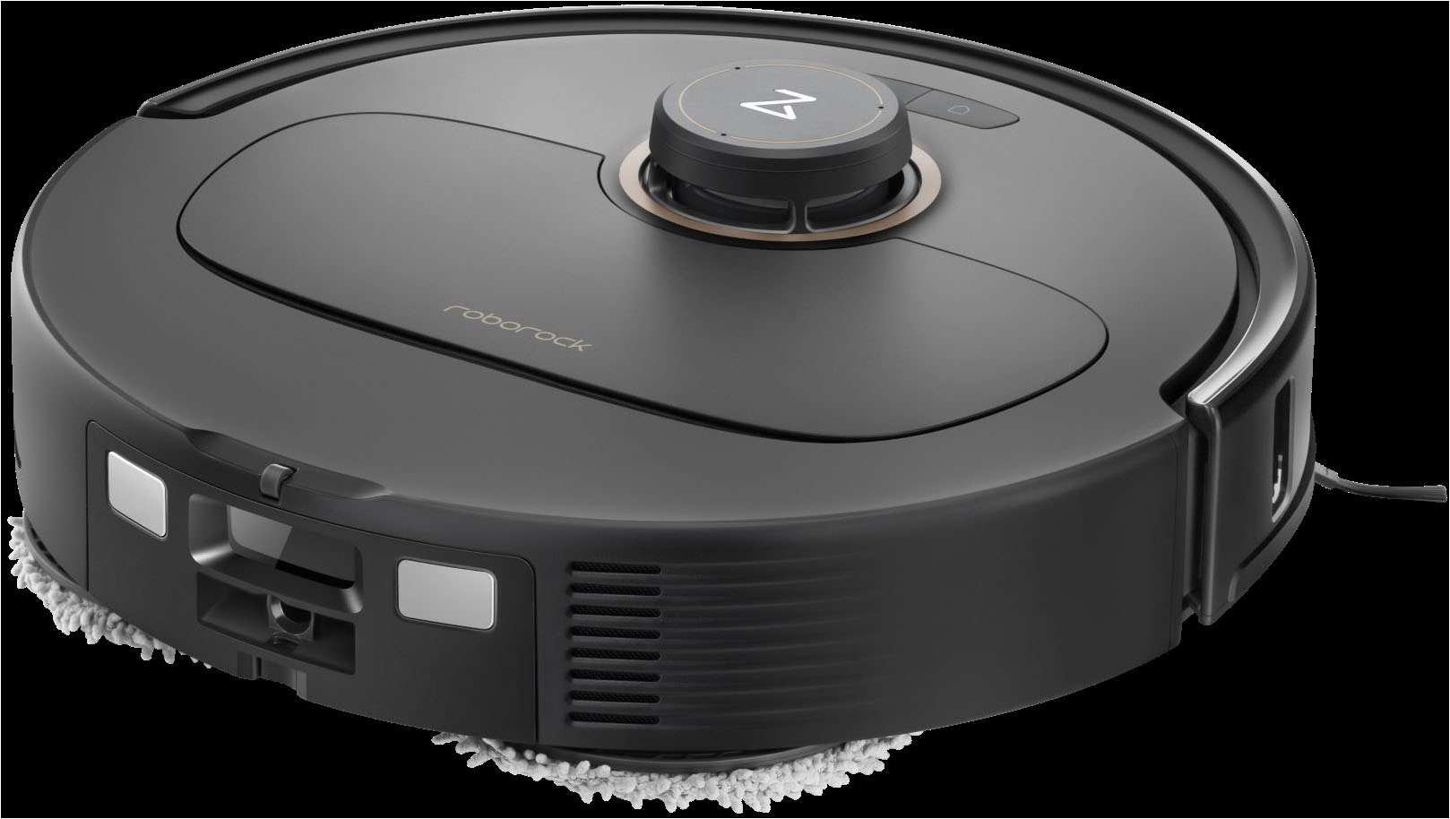 Roborock Nass-Trocken-Saugroboter »Roborock QREVO MaxV Black, FlexiArm Design, 7.000 PA HyperForce«, heißwasser Mopp-Wäsche, Reactive AI Hinderniserkennung