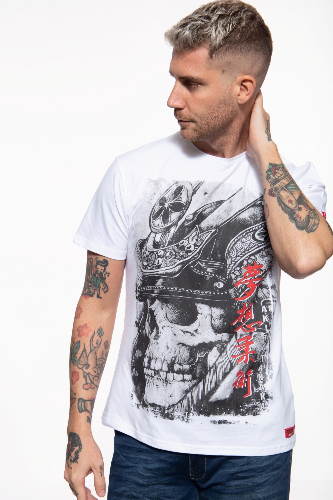 Akito Tanaka T-Shirt »Skull«, mit großem Schädel-Motiv