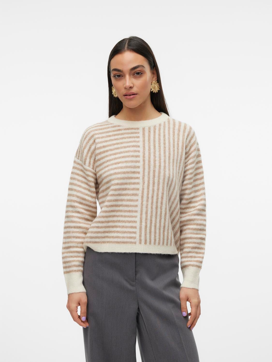 Strickpullover »VMURANUS LS ONECK CROPPED PULLOVER GA BF«