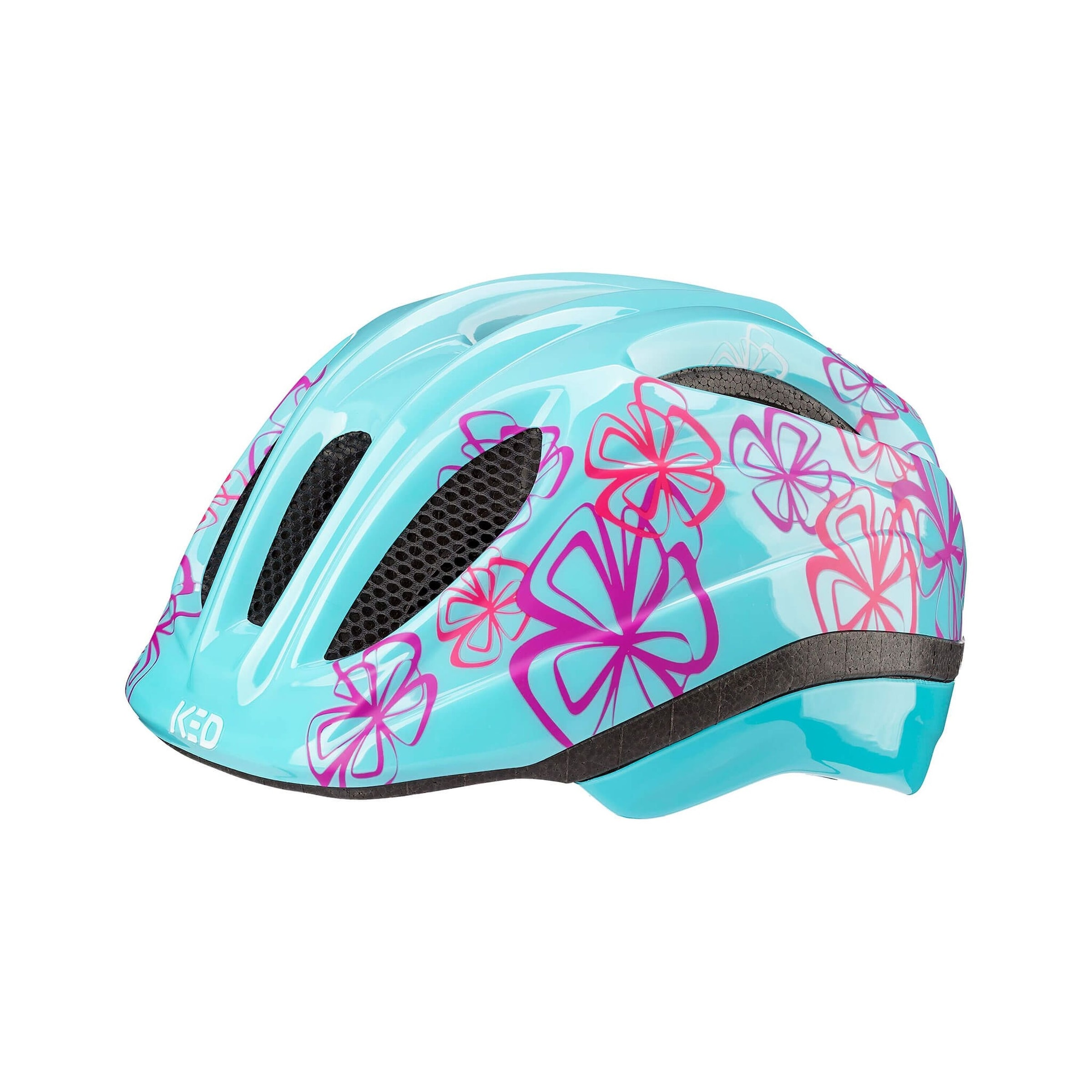 Kinderfahrradhelm »Kinderhelm MEGGY II TREND, Iceblue Flower Glossy«