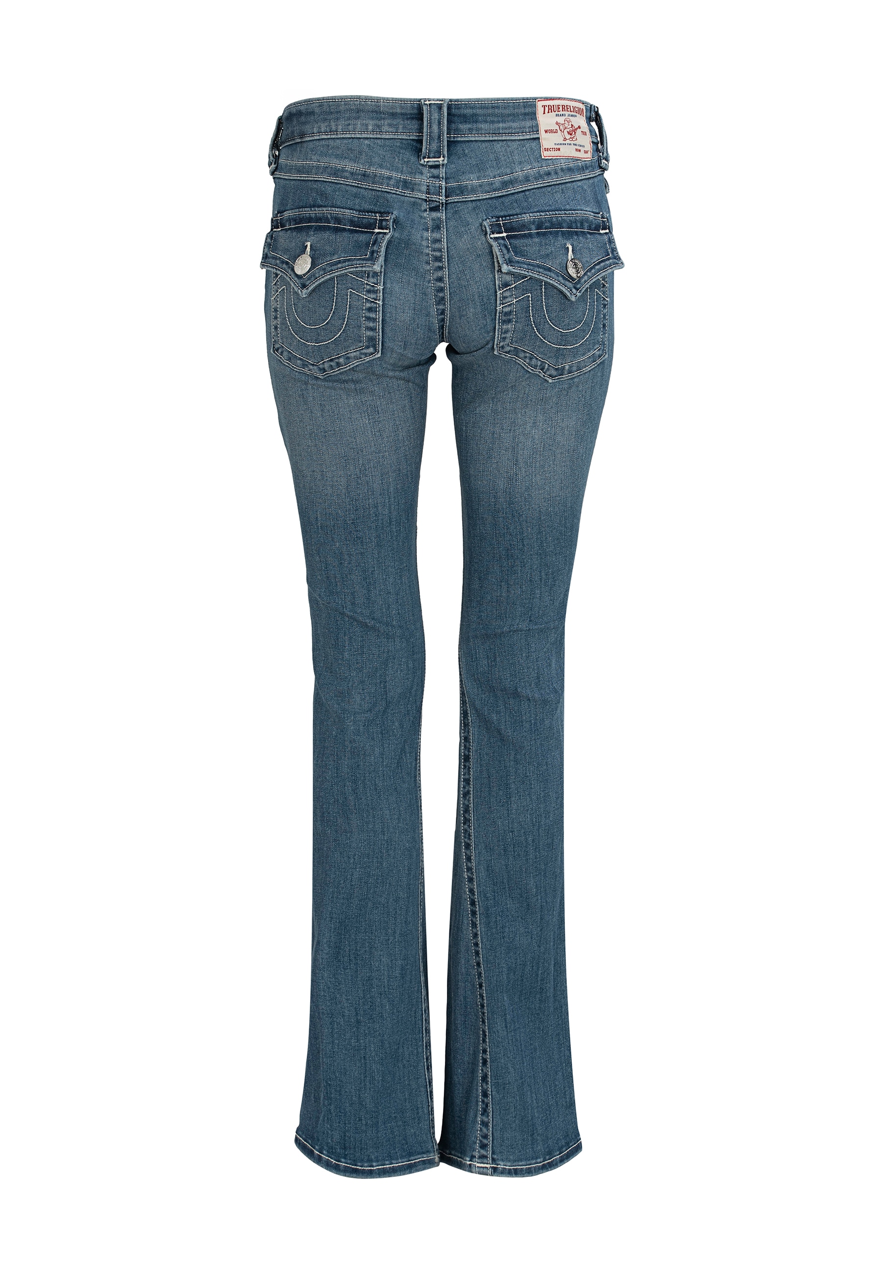 True Religion Bootcut-Jeans »BECCA MR BOOTCUT FLAP« Baumwollmischung, bootcut fit