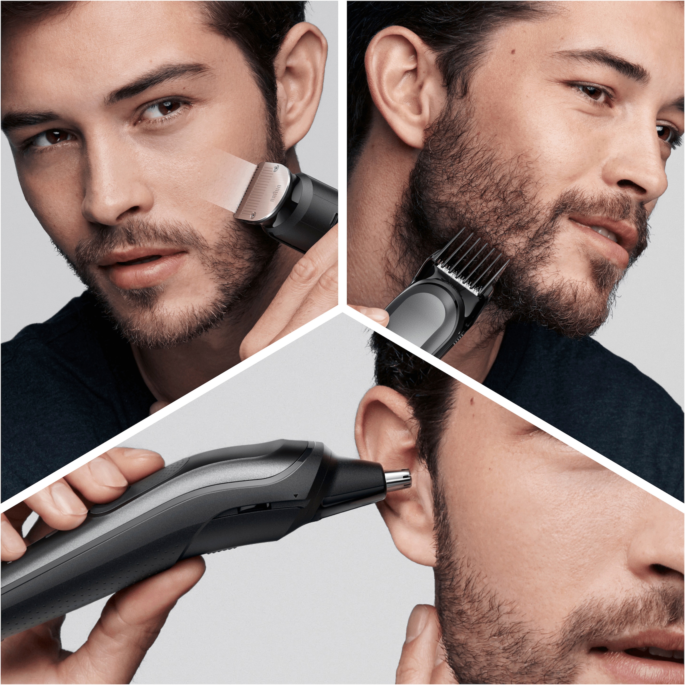 bestellen Braun 7 Aufsätze, MGK7321«, AutoSense- Haarschneider OTTO Technologie »Multi-Grooming-Kit 8 bei