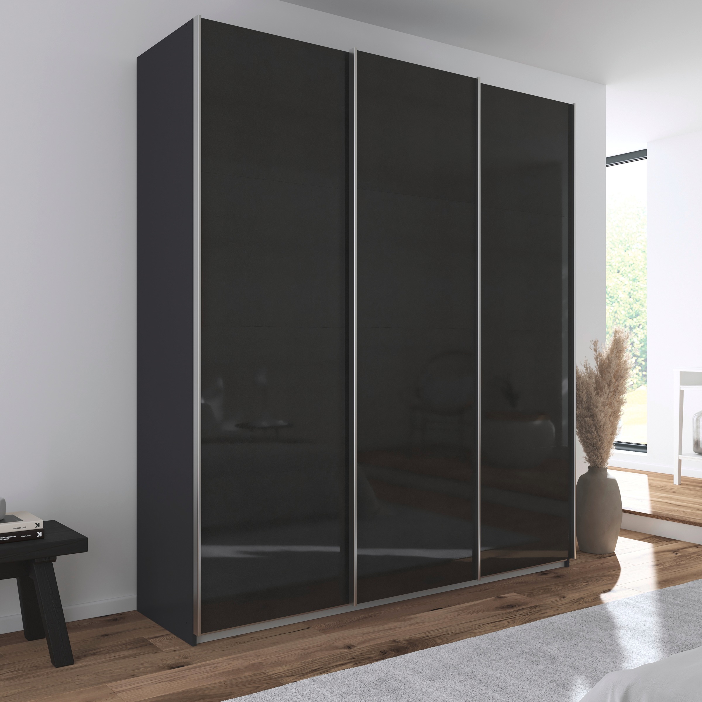 OTTO home Schwebetürenschrank »Kleiderschrank Schrank Garderobe AGORDO mit Dekor- oder Hochglanzfront« in 4 Breiten und 2 Höhen MADE IN GERMANY