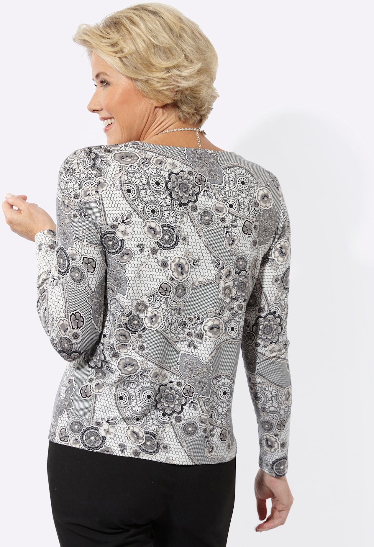 Classic Langarmshirt »Rundhals-Shirt« 1