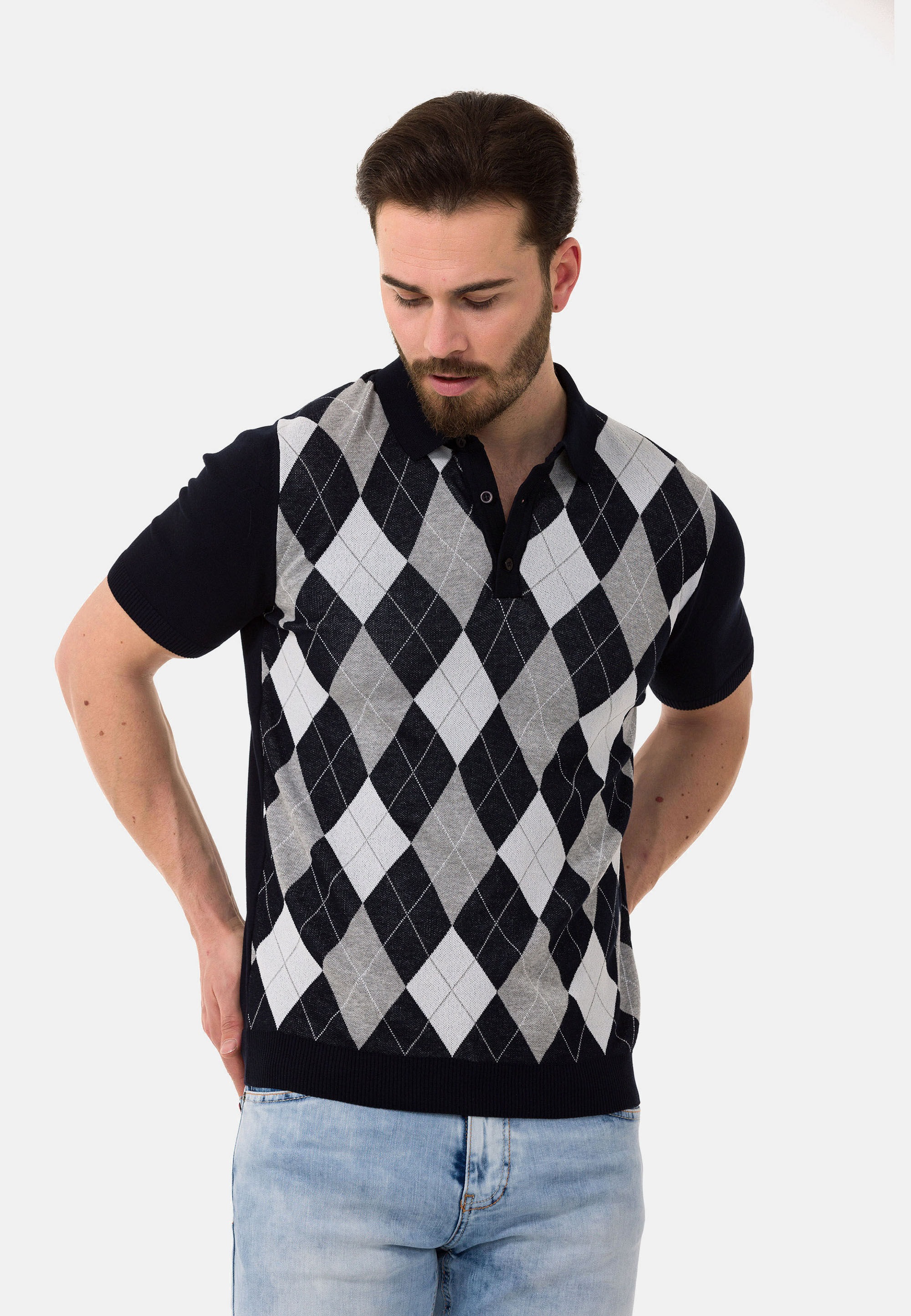 Cipo & Baxx T-Shirt »CT753« gerade geschnitten