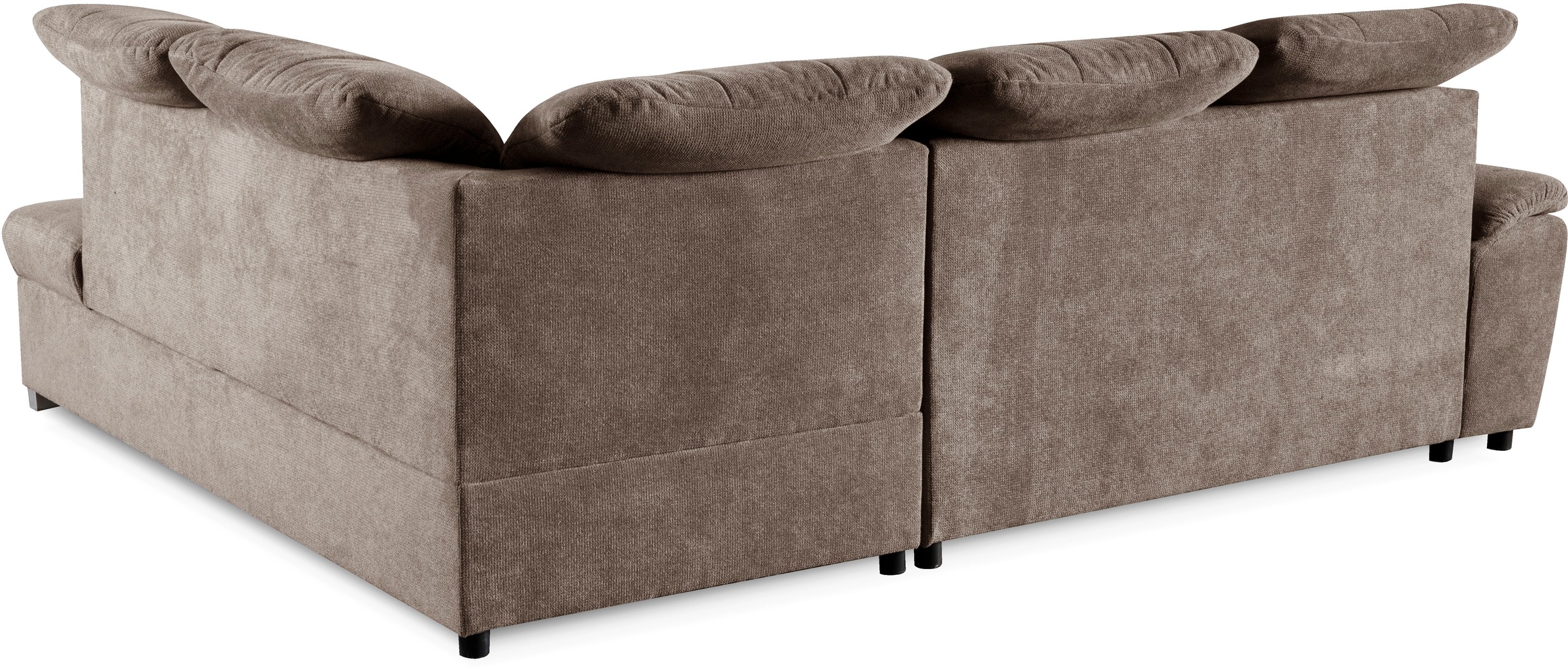WERK2 Ecksofa »Brindisi, Multifunktion, bequem & komfortabel, Breite 263cm, L-Form«, mit verstellbaren Kopfteilen, Bettfunktion & Bettkasten