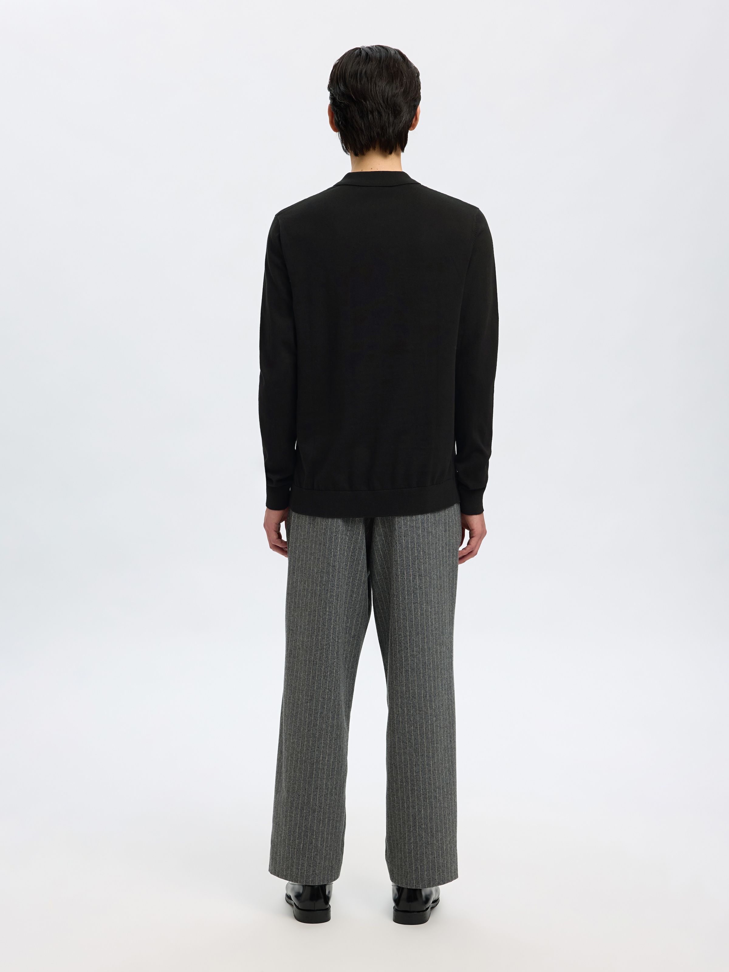 SELECTED HOMME Polokragenpullover »SLHBERG LS HALF ZIP POLO NOOS«