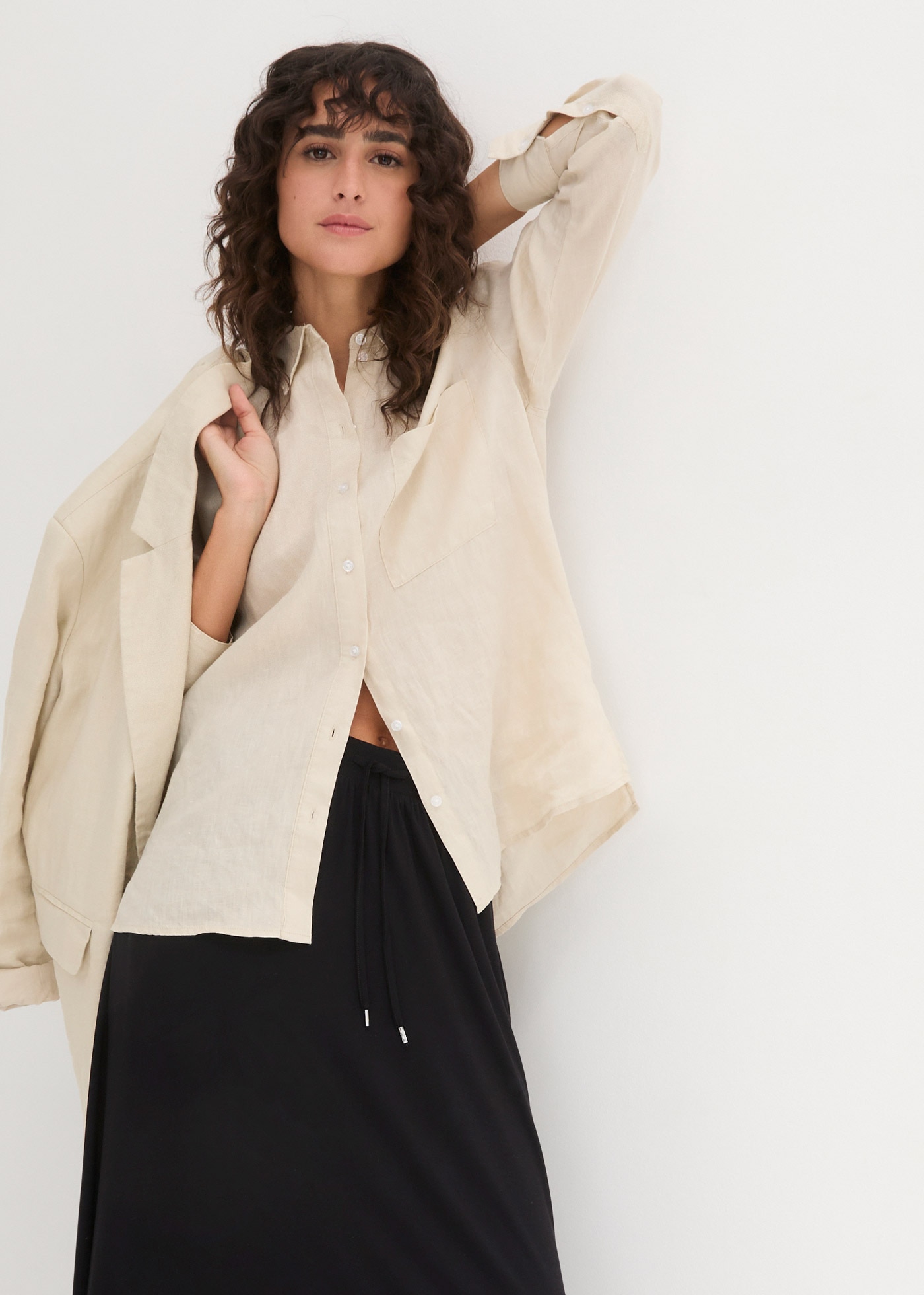 bonprix Jerseyrock »Jersey Rock aus Viskose-Mix« aus Viskosemischung, lockere Passform, unifarbene Optik