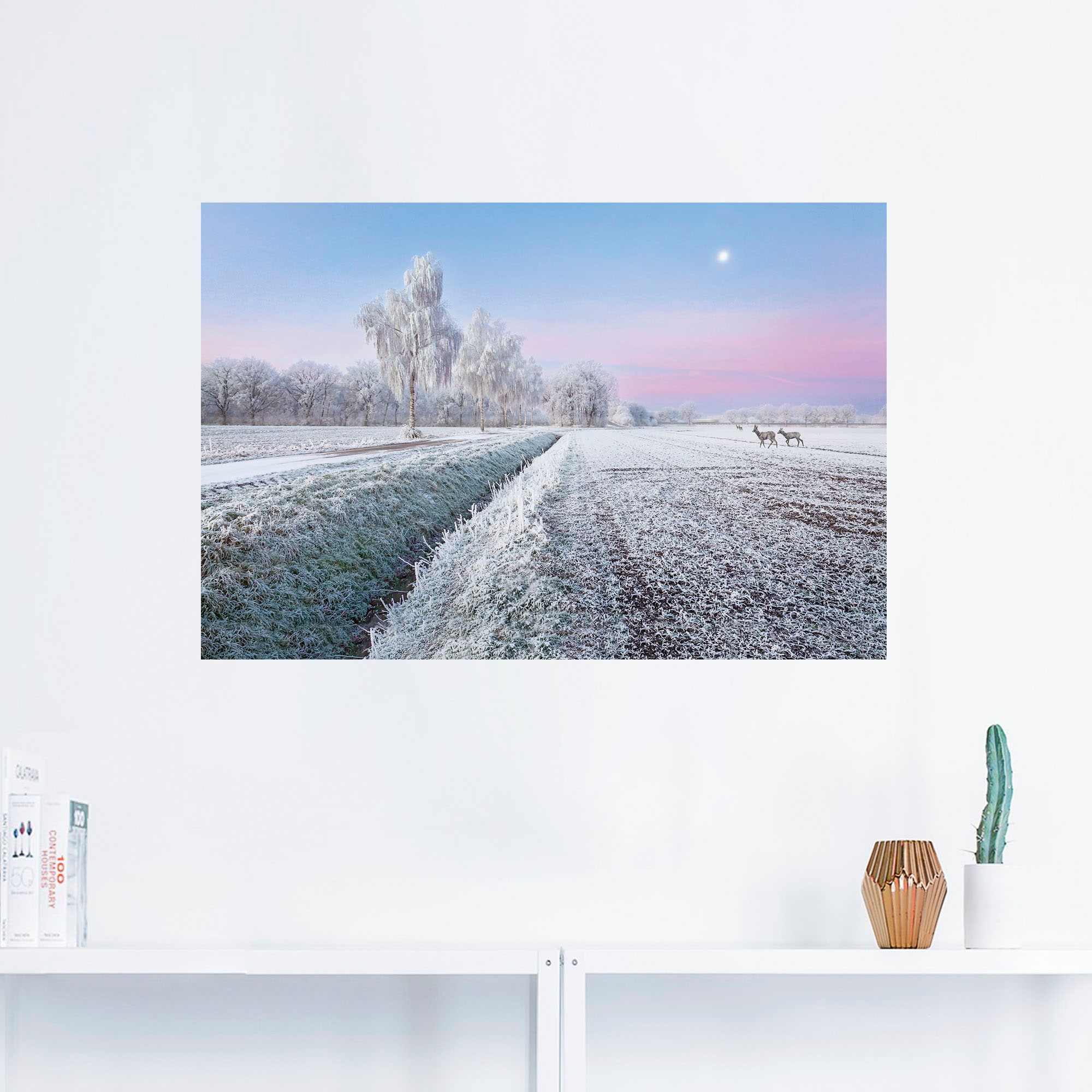 Artland Wandfolie »Ein kurzweiliges Wintermärchen«, Vier Jahreszeiten Bilder, (1 St.), selbstklebend