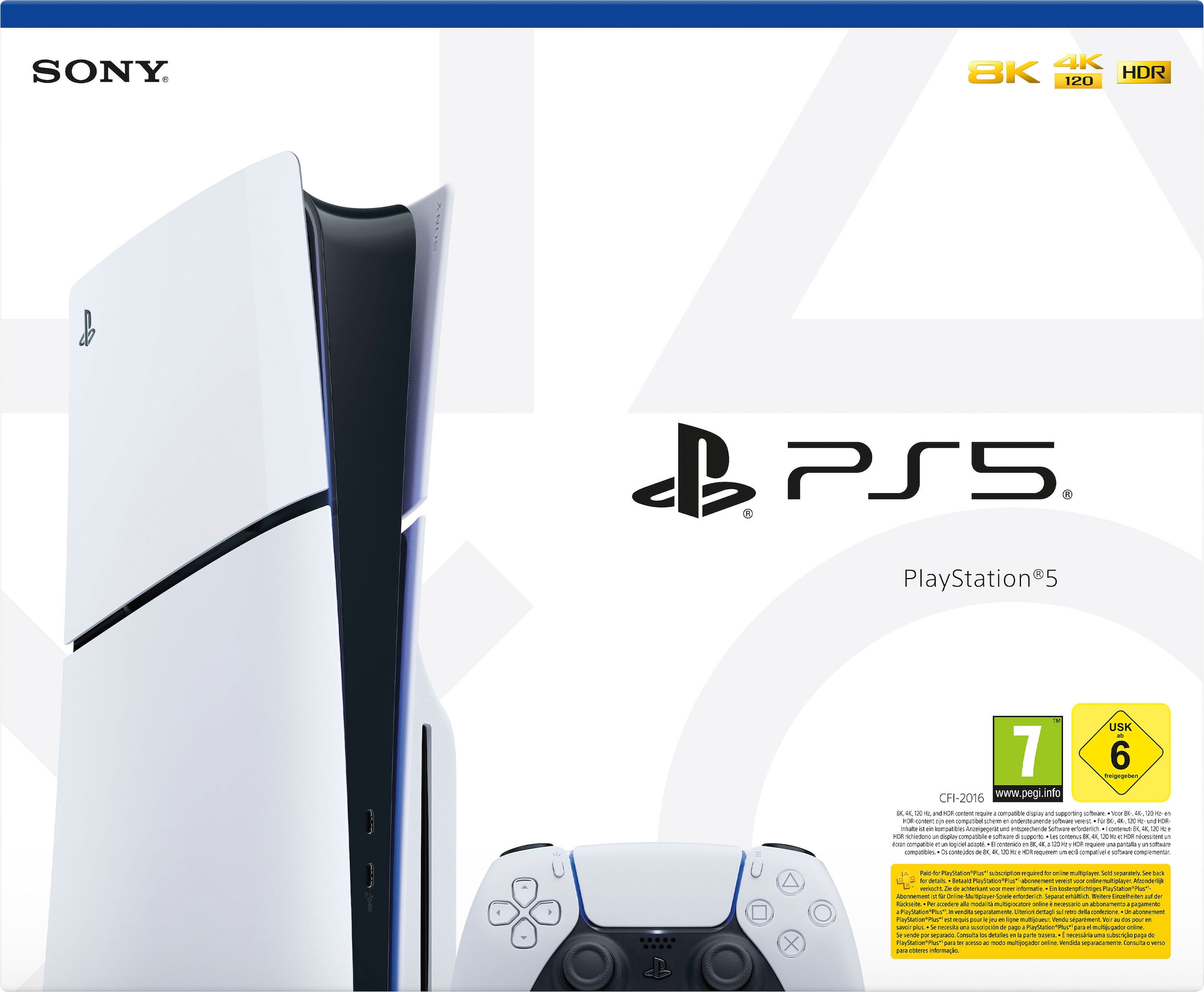 PlayStation 5 Spielekonsole »Disk Edition (Slim) inkl. zweitem DualSense Wireless-Controller«