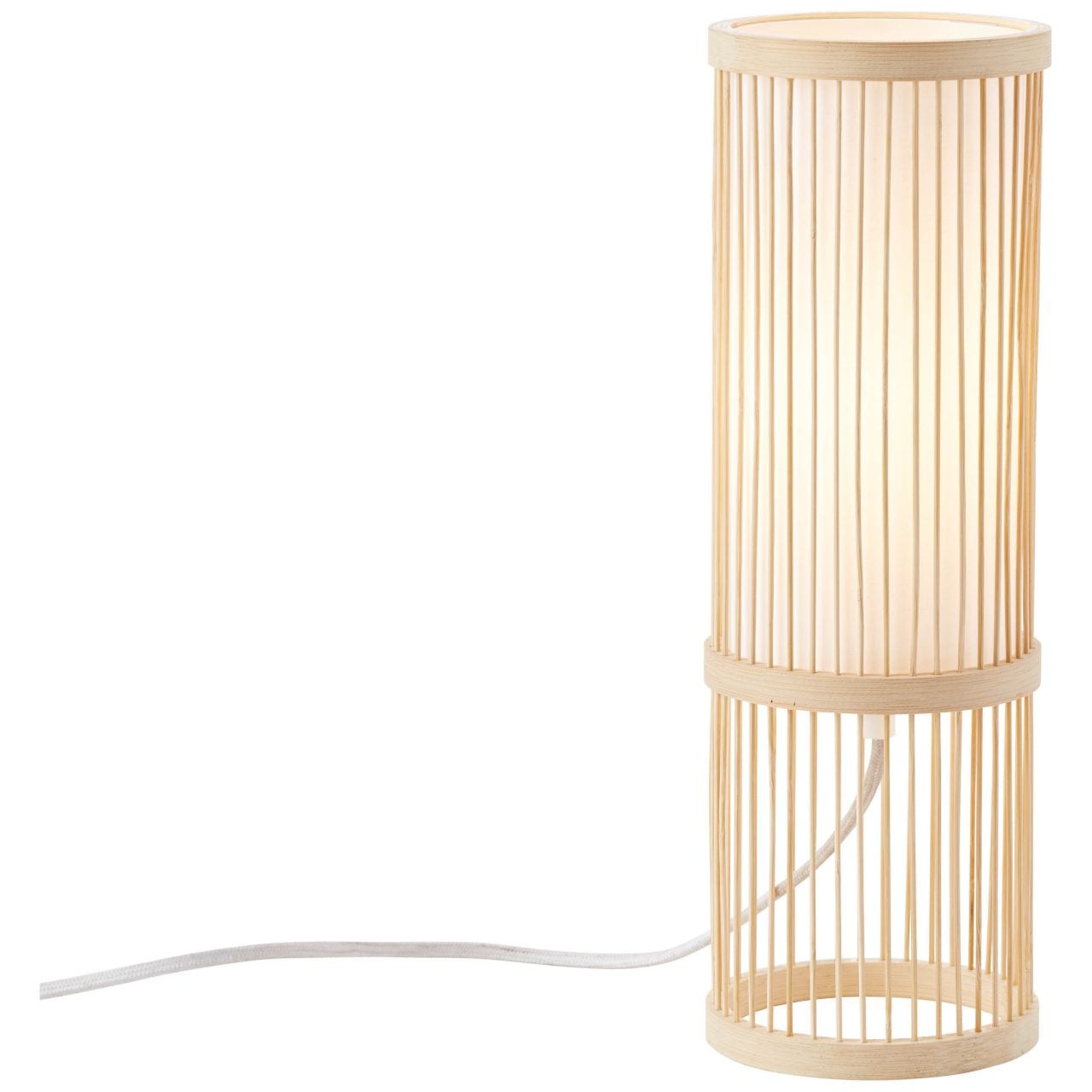 Brilliant Tischleuchte »Nori«, 1 flammig, Leuchtmittel E27 | ohne Leuchtmittel, Tischlampe natur/weiß