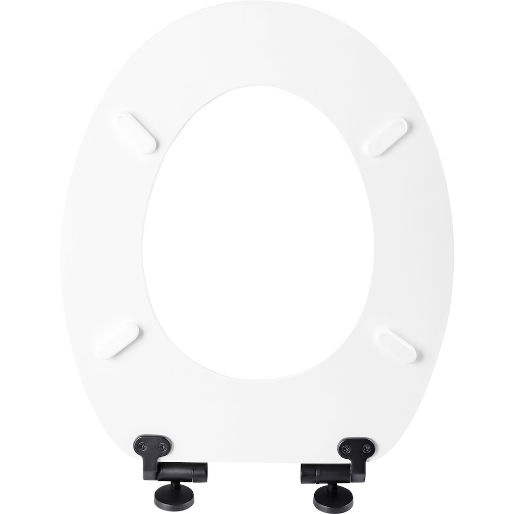 CORNAT WC-Sitz »WHITE MATT STEEL«